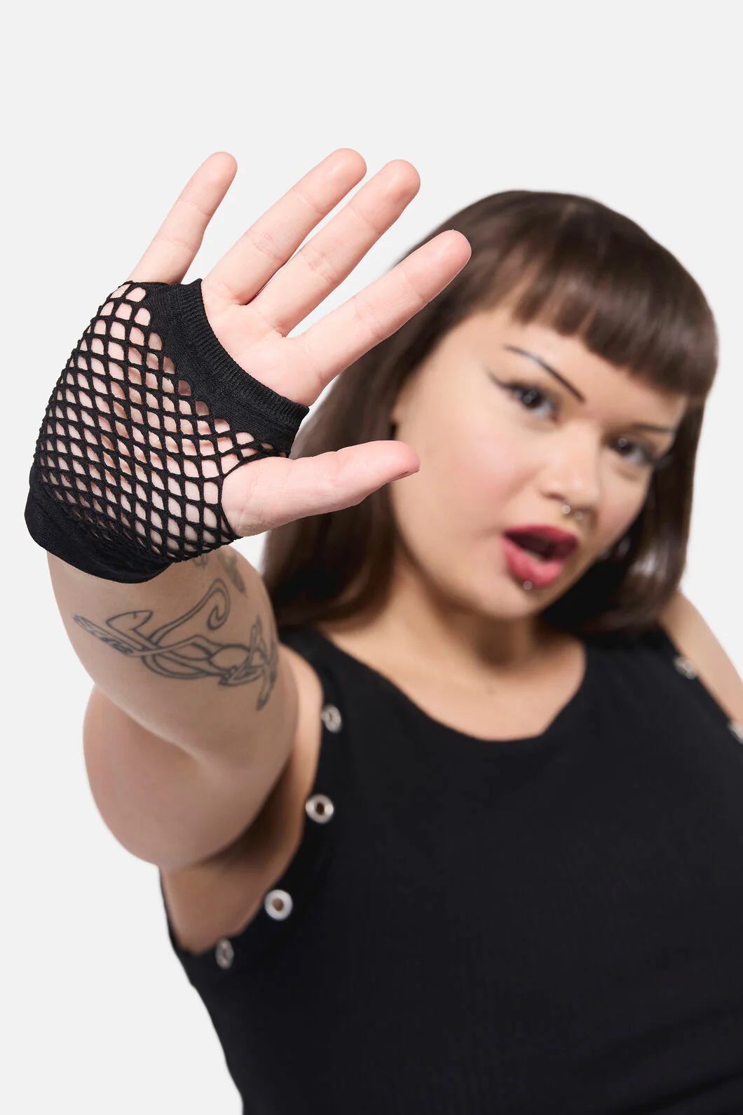 Fishnet Fingerless Glove