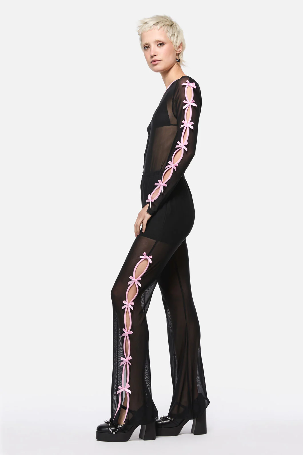 Forgotten City Mesh Cut Out Pant