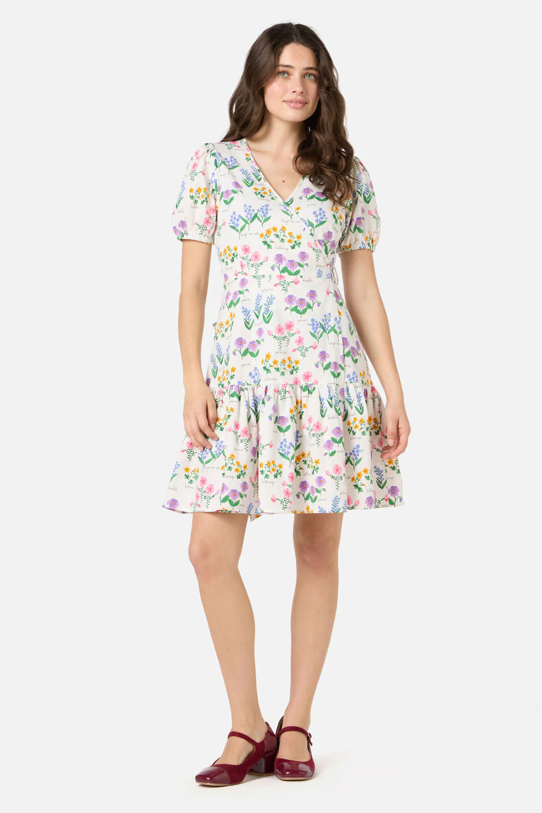 Cottage Garden Mini Wrap Dress