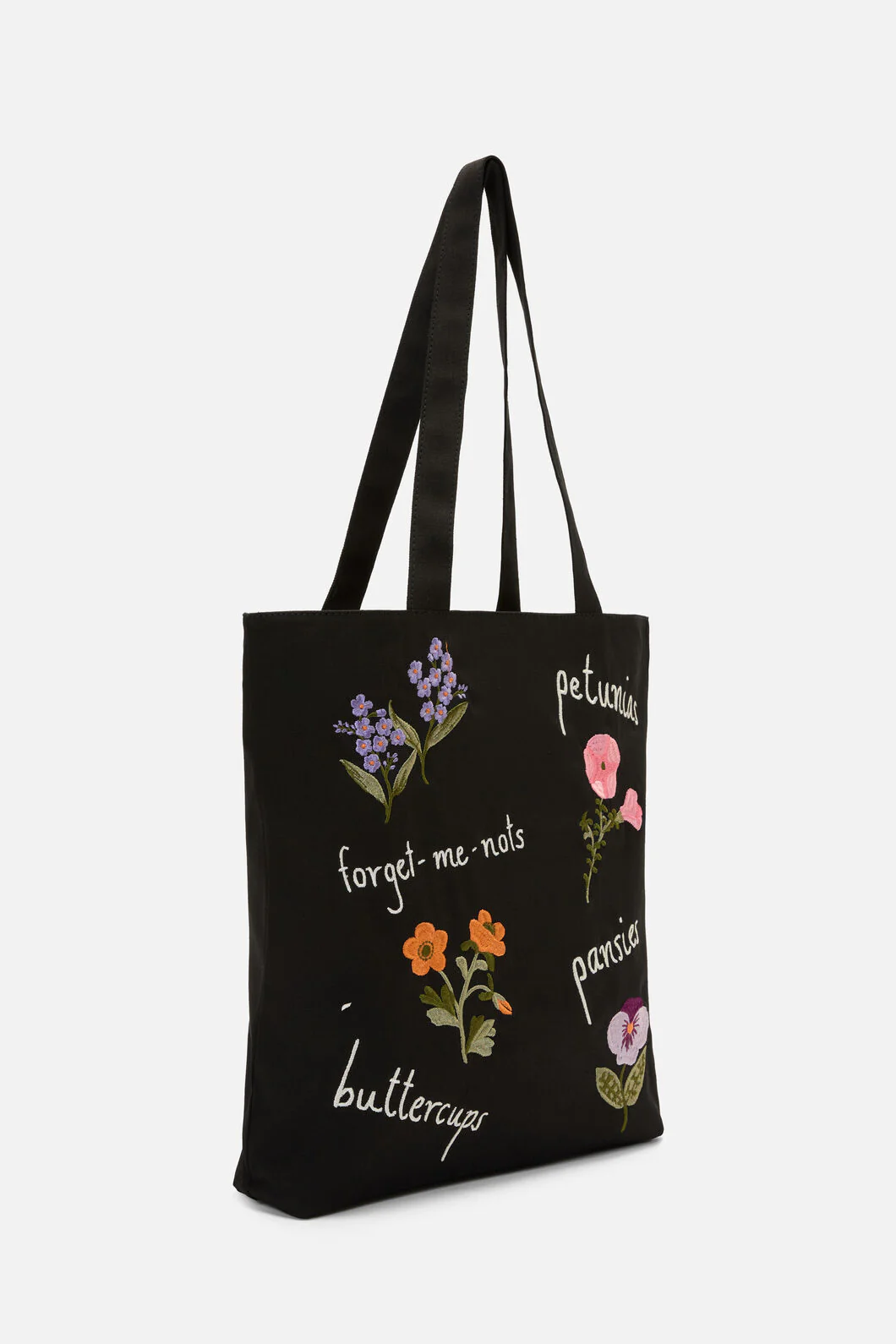 Garden Embroidery Tote
