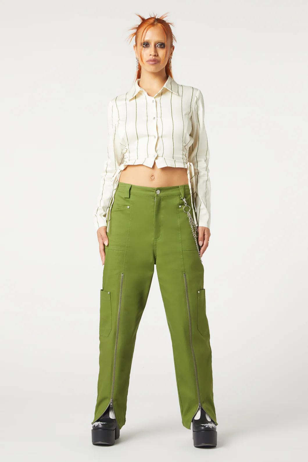 Impossible Things Lace Up Blouse