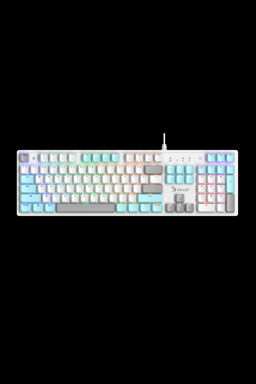 S520N BLMS Red Mechanical Keyboard (Icy white)