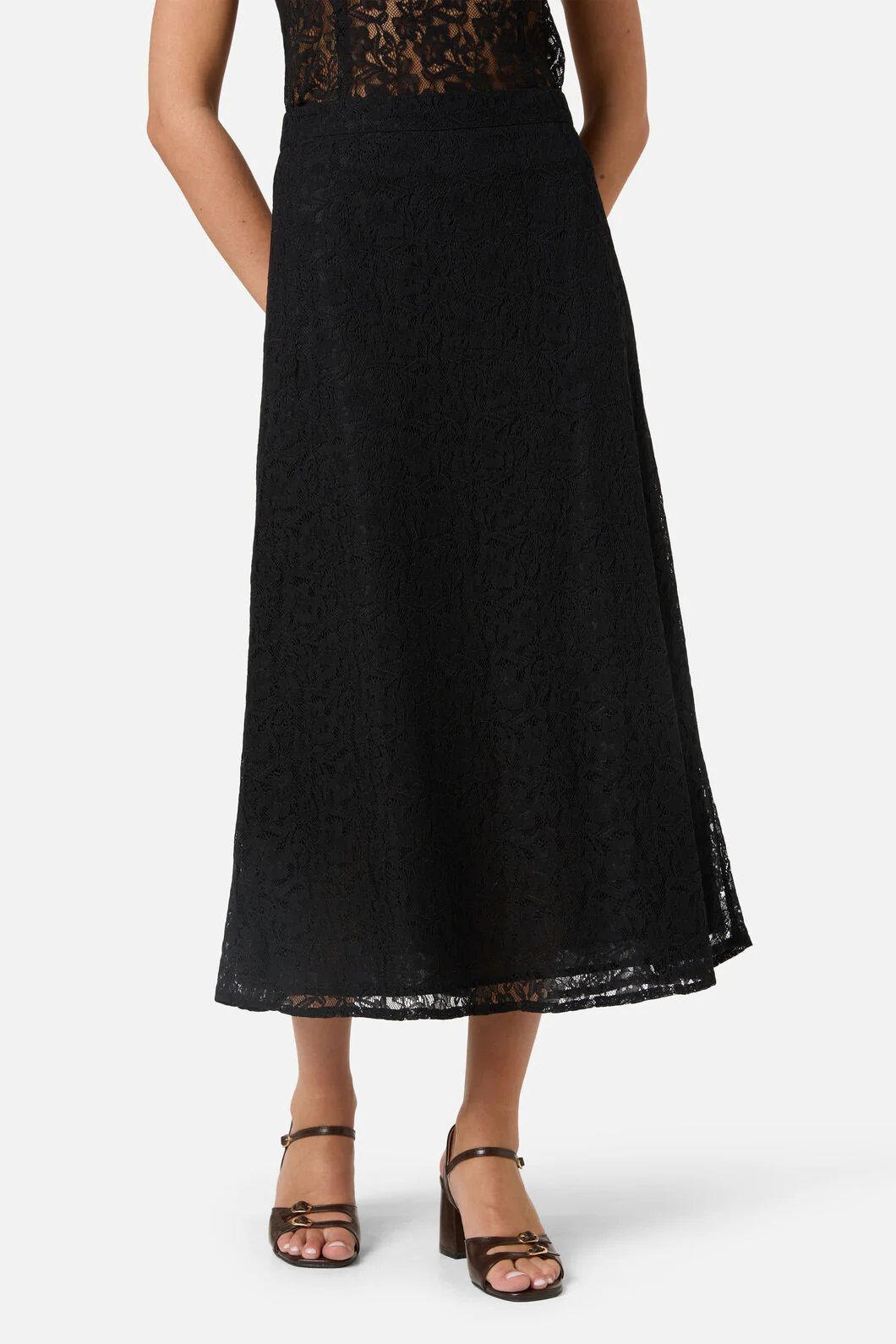 Amara Lace Midi Skirt