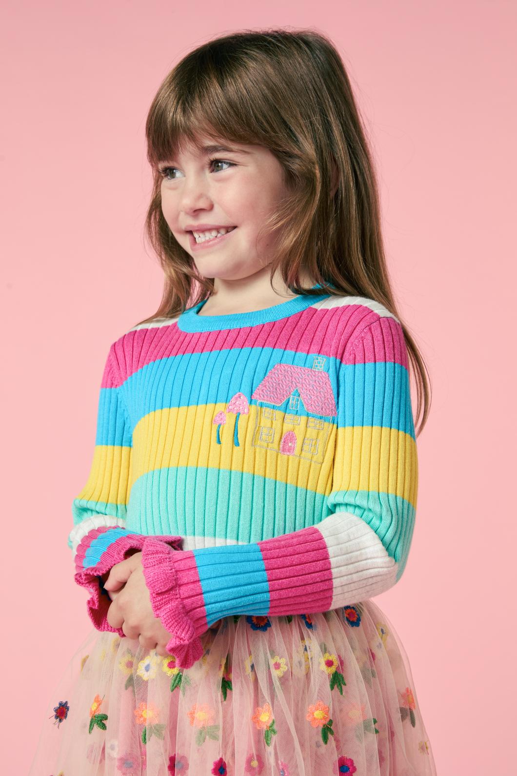 Cottage Stripe Kids Rib Top