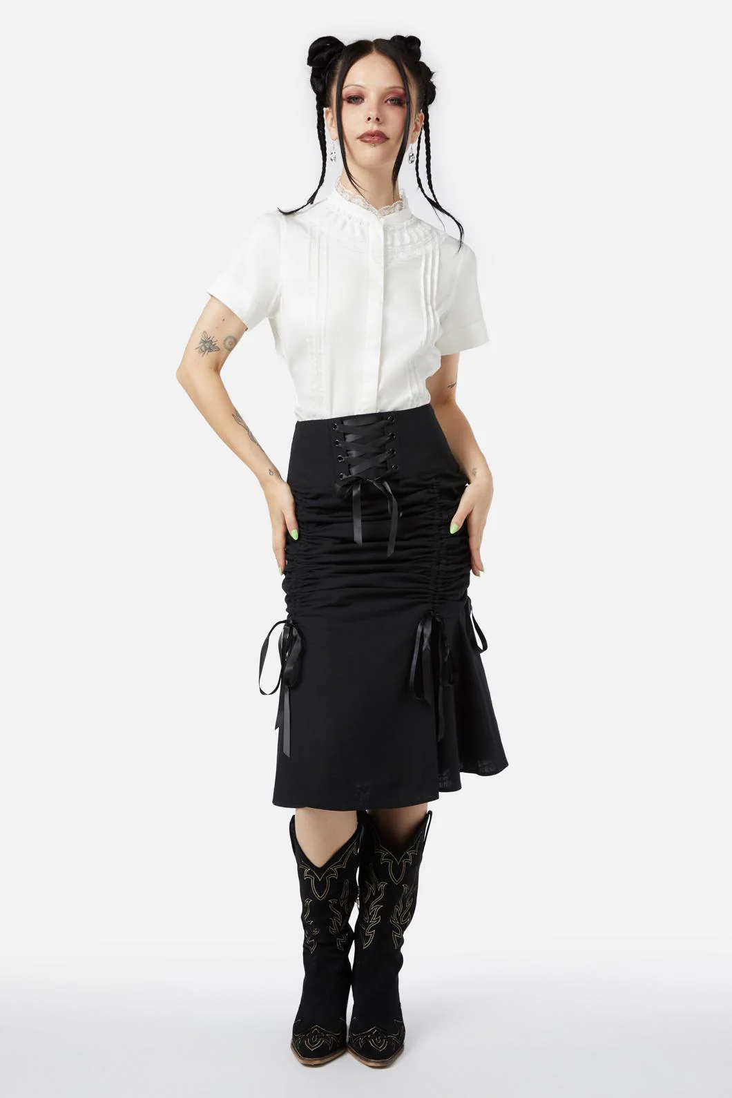 Saloon Ruched Skirt