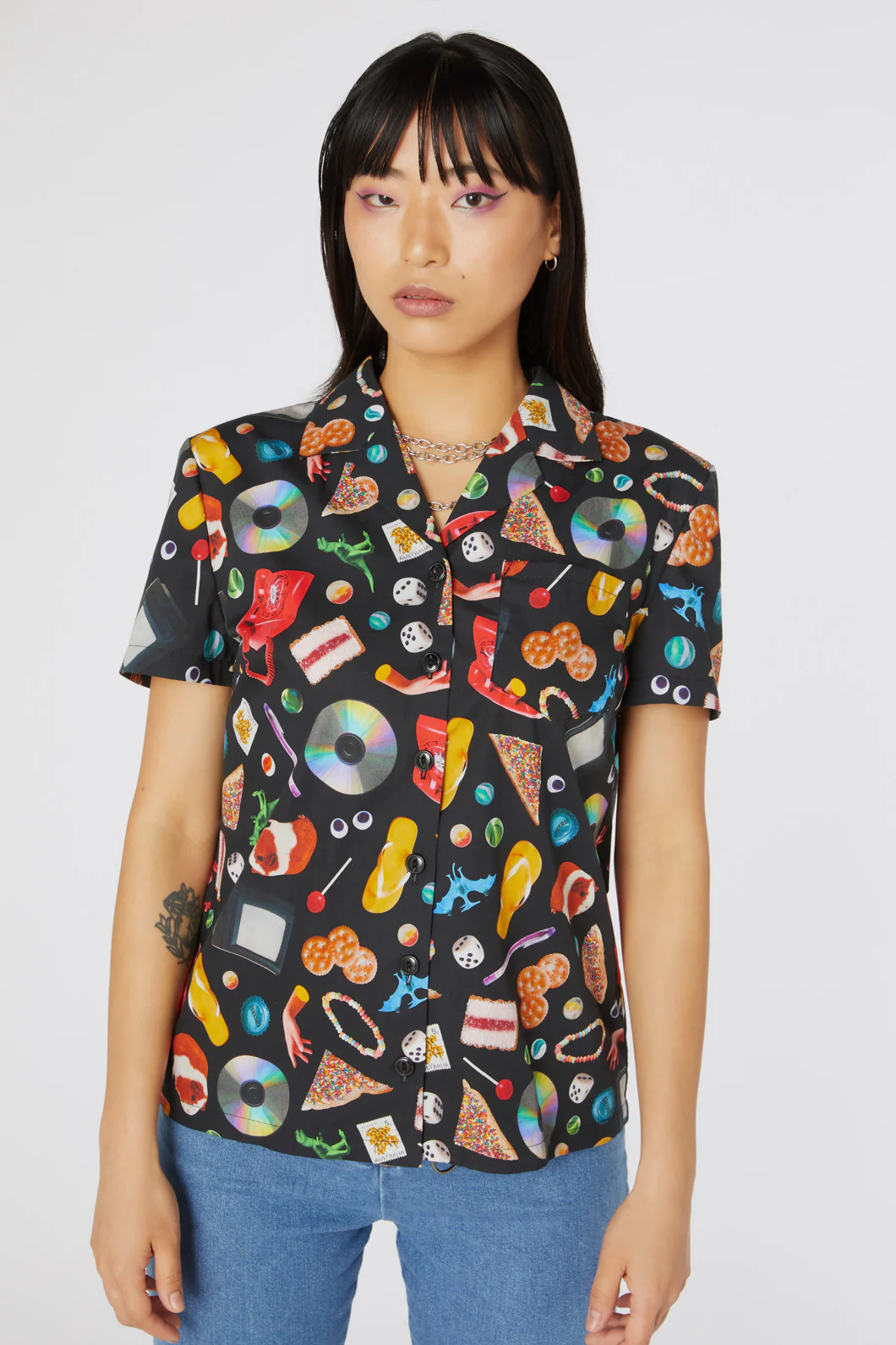 Old Days Print Cotton Shirt