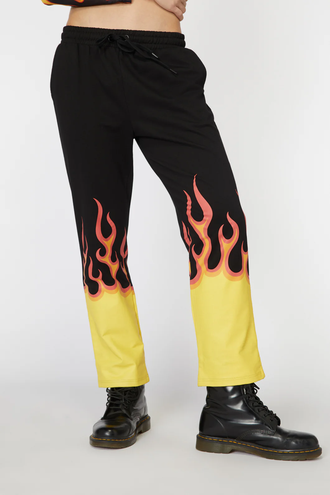 Flame Border Track Pant