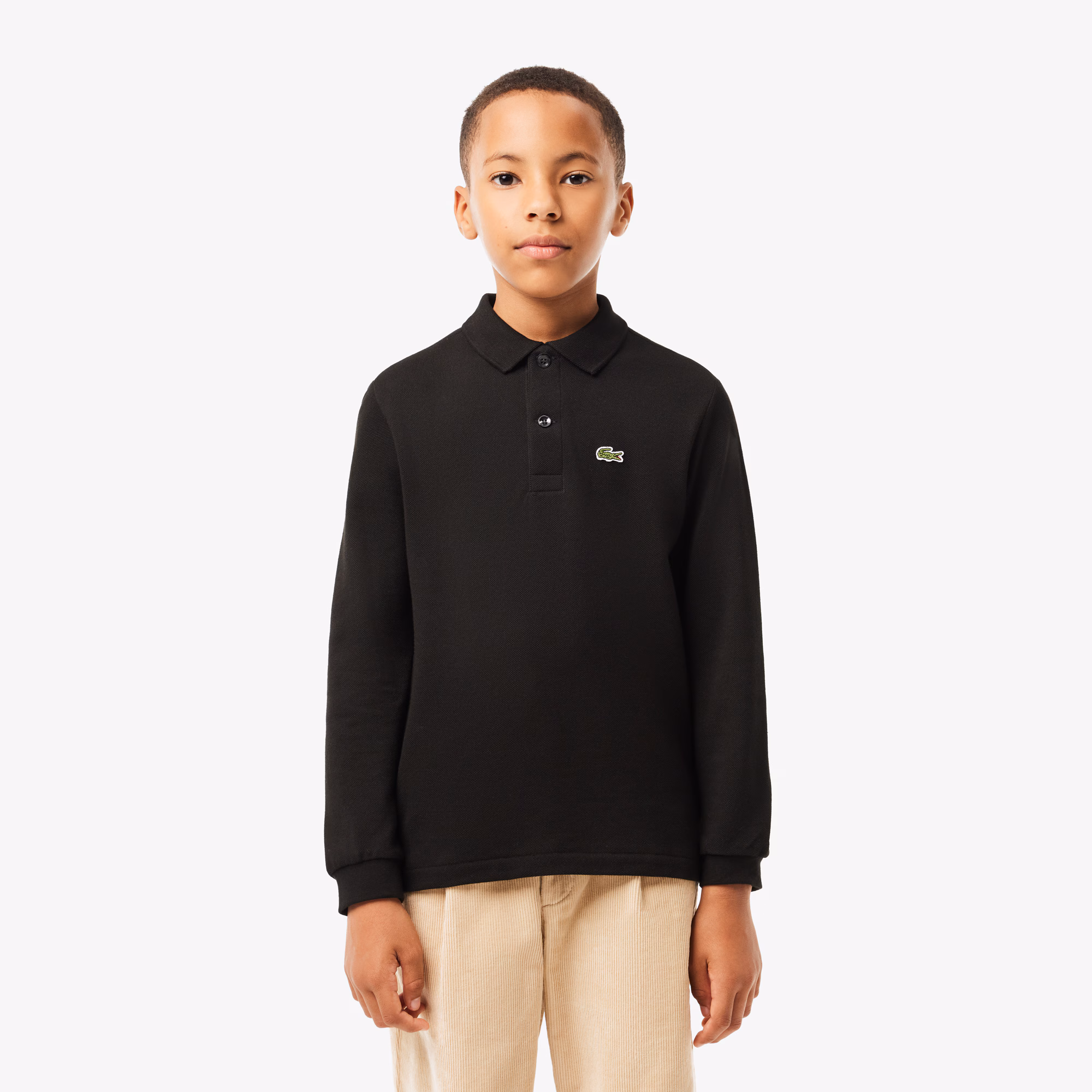 Kids' Long Sleeve Petit Piqué Polo