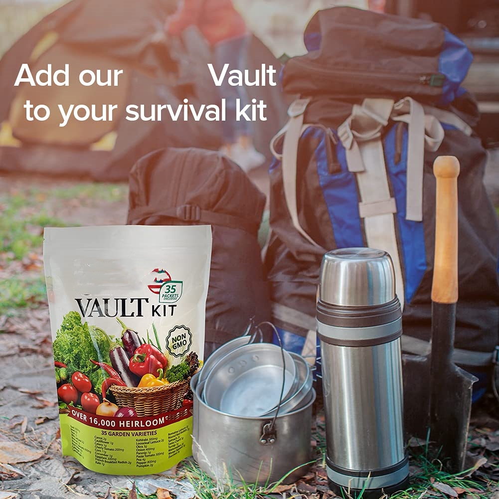 Hot Selling 35 Varieties Survival Vegetable  Garden Kit Heirloom Great for Gift Gardener or Mom