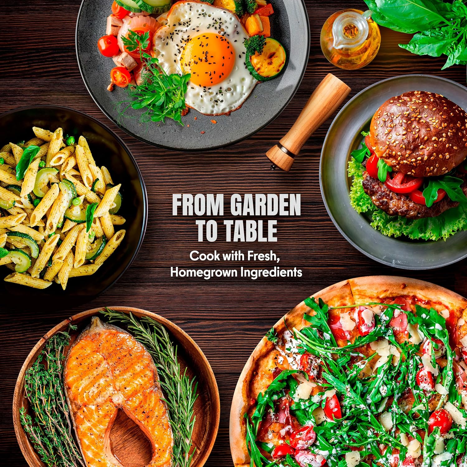 Cold Weather Vegetable Seeds – 20 Cold Tolerant Varieties, 3900+ Non-GMO Heirloom Seeds Indoor Outdoor Garden Starter Kit