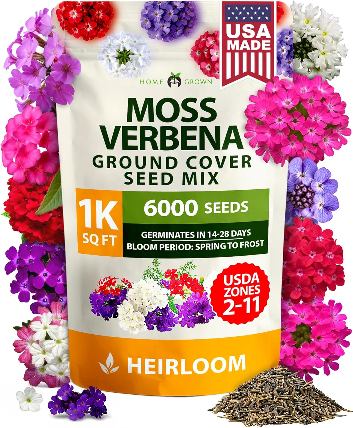 HOME GROWN Sunflower Seeds to Plant | 520+ Giant Mammoth Sunflower Seeds for Planting Bulk Packet | Heirloom, High Germination, Easy to Grow Jumbo Sun Flower for Home Garden(Helianthus annuus)