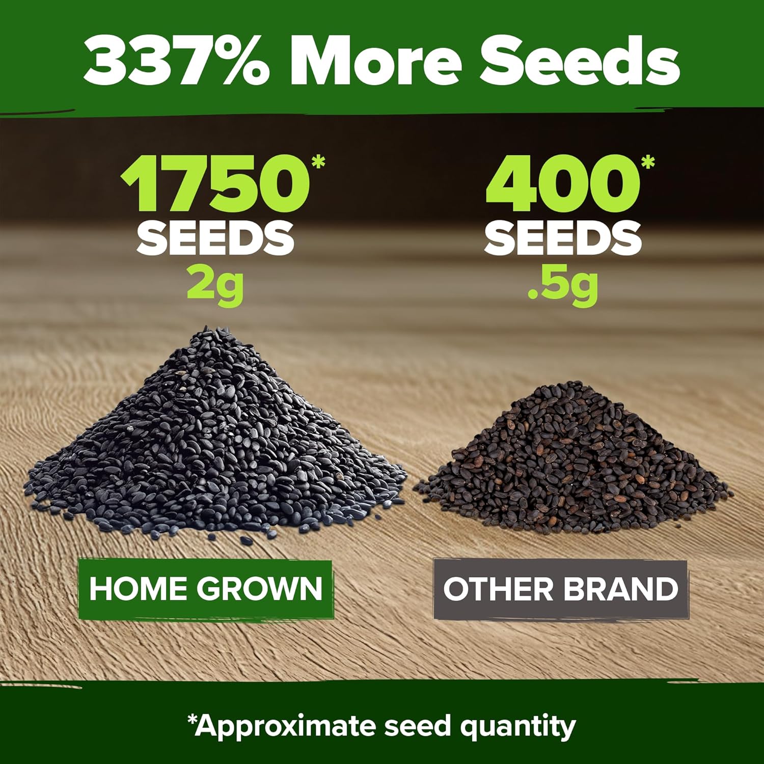 HOME GROWN Non GMO English Lavender Seeds 1,500+ Wildflower Seed for Planting Indoor/Outdoor, High Germination, Plant Flower Seeds (Lavandula antustifolia)