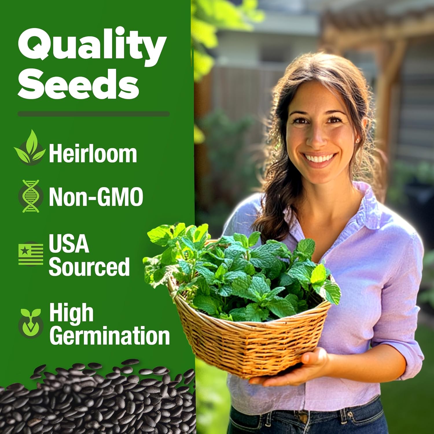 HOME GROWN Non GMO English Lavender Seeds 1,500+ Wildflower Seed for Planting Indoor/Outdoor, High Germination, Plant Flower Seeds (Lavandula antustifolia)