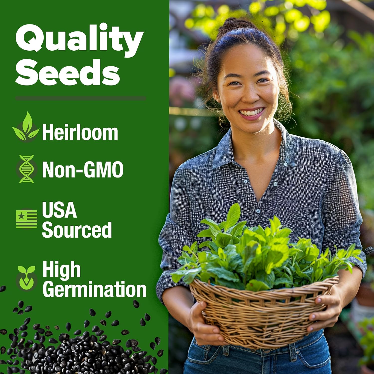 HOME GROWN Non GMO English Lavender Seeds 1,500+ Wildflower Seed for Planting Indoor/Outdoor, High Germination, Plant Flower Seeds (Lavandula antustifolia)