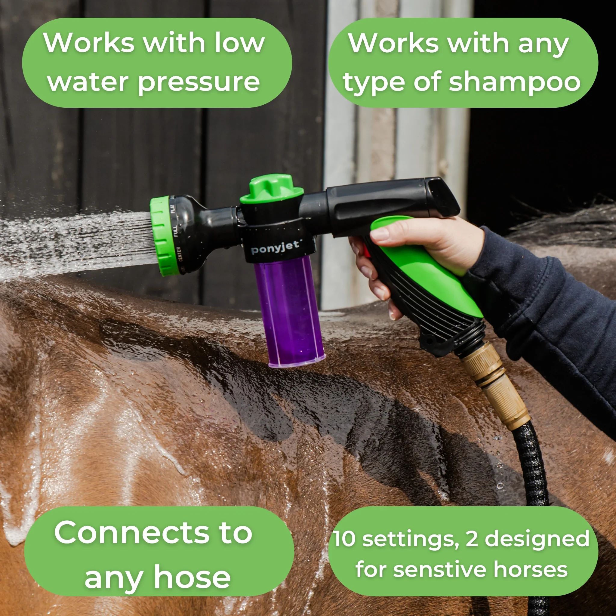 💦💦Horse Bath Foamy Nozzle Tool🍀Garden Watering