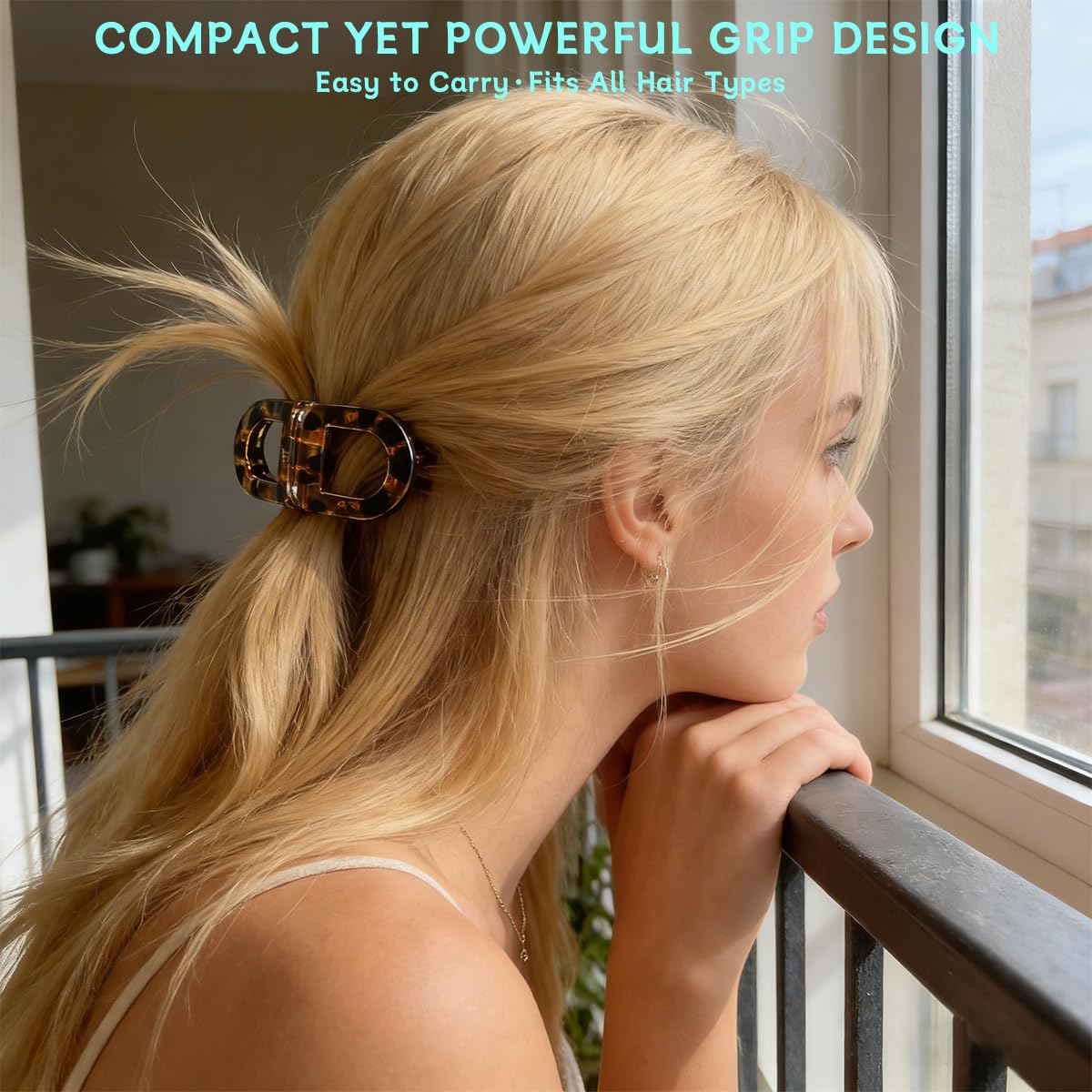 4 Pack Magnetic Hair Clips, Strong Hold No-Slip Magnetic Hair Styling Clips, Seamless 2-in-1 Design for Easy Everyday Hairstyles, Gentle on All Hair Types Strong Hold