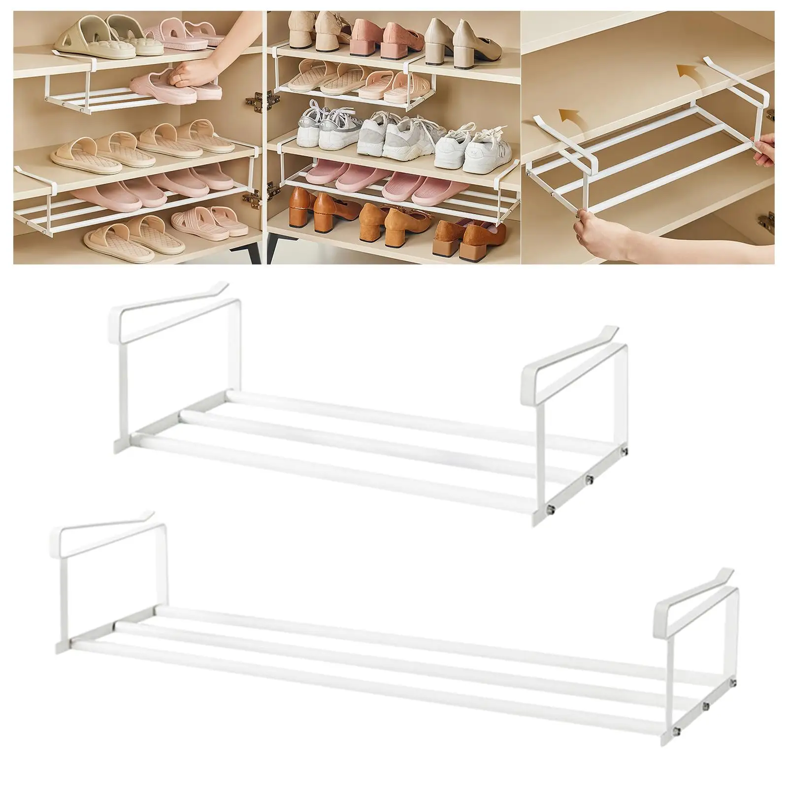 Extensible Shoe Rack Cupboard Wardrobe Organizer