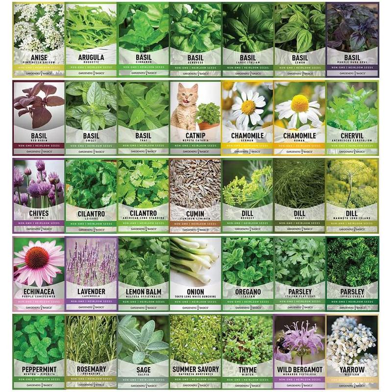 Gardeners Seed Vault Kit - 70 Varieties of Vegetable and Herb Seeds for Your Garden Home Planting Survival Vegetable Seed