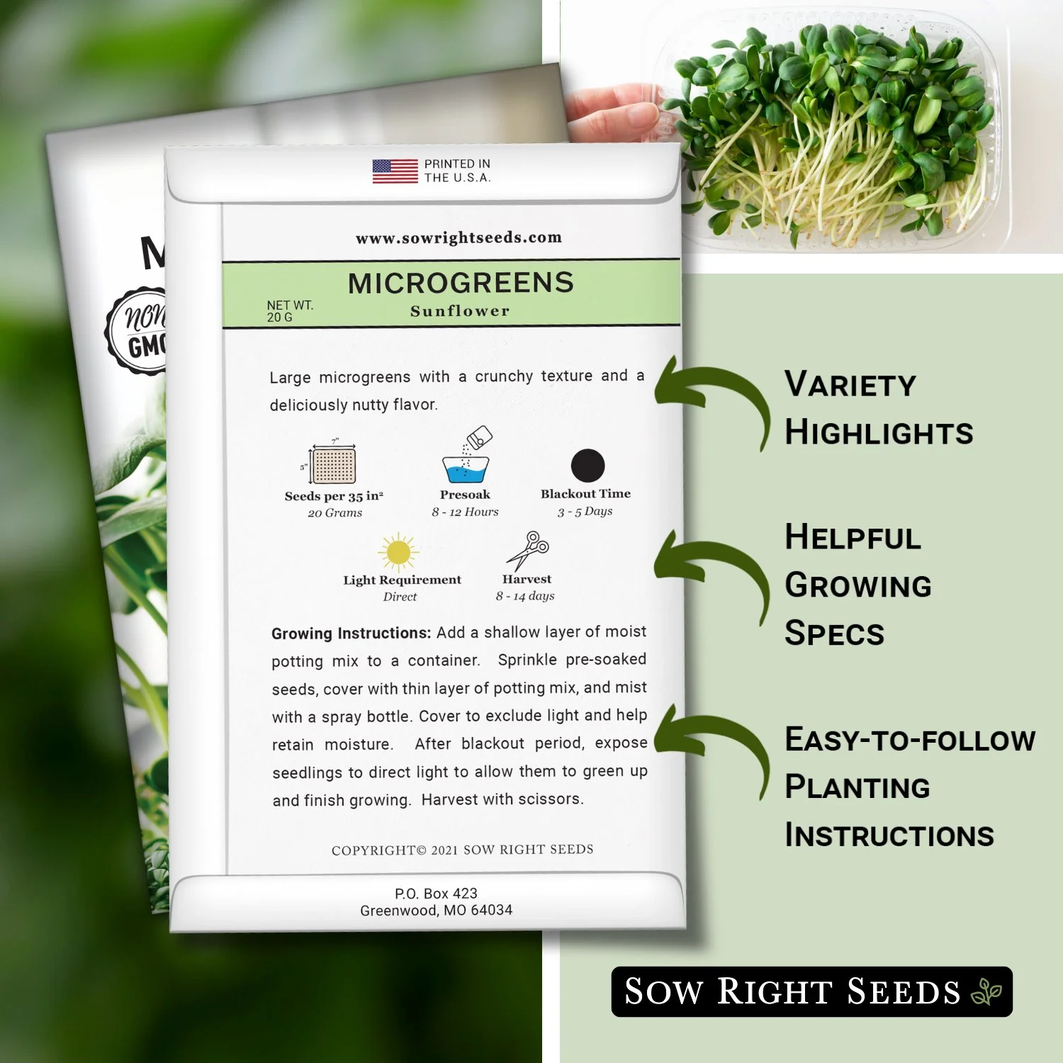 Microgreens Sunflower