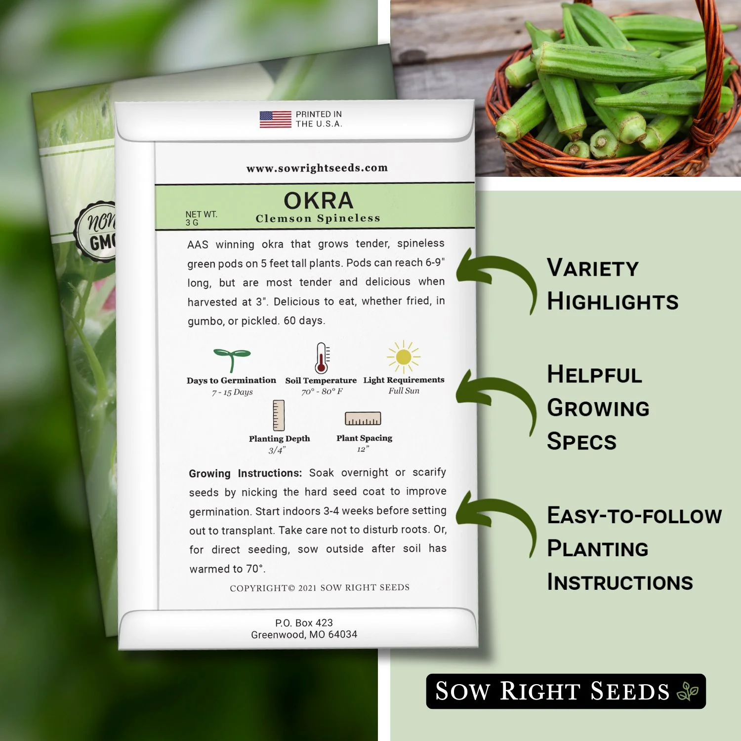 Clemson Spineless Okra