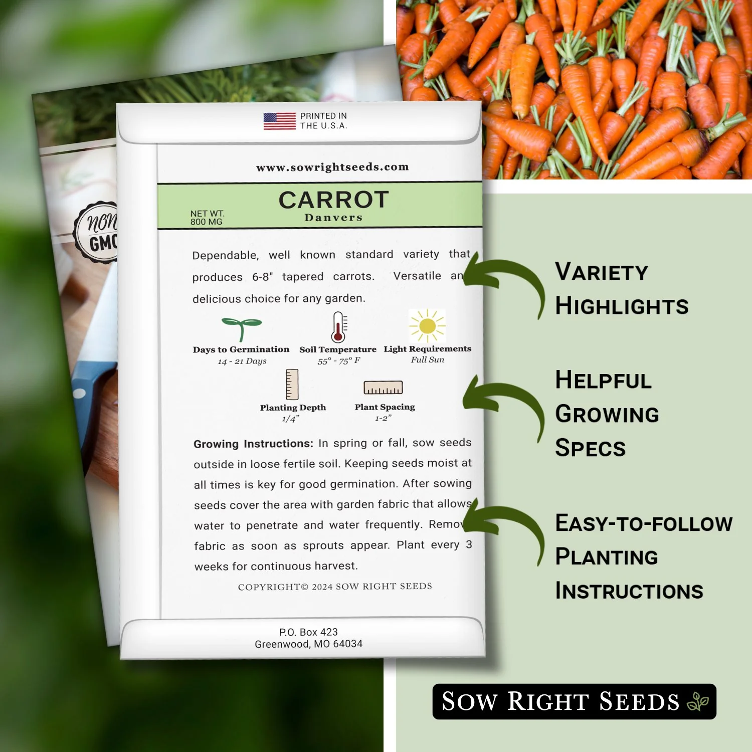 Danvers 126 Carrot Seeds