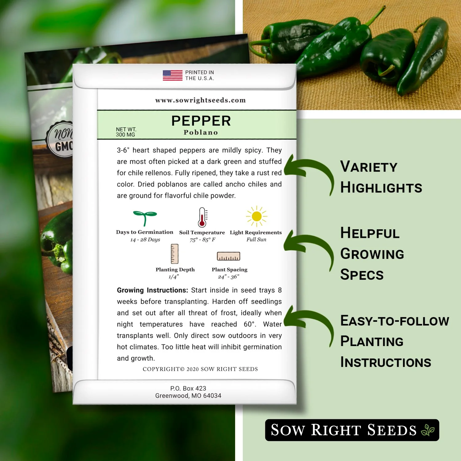 Poblano Pepper Seeds