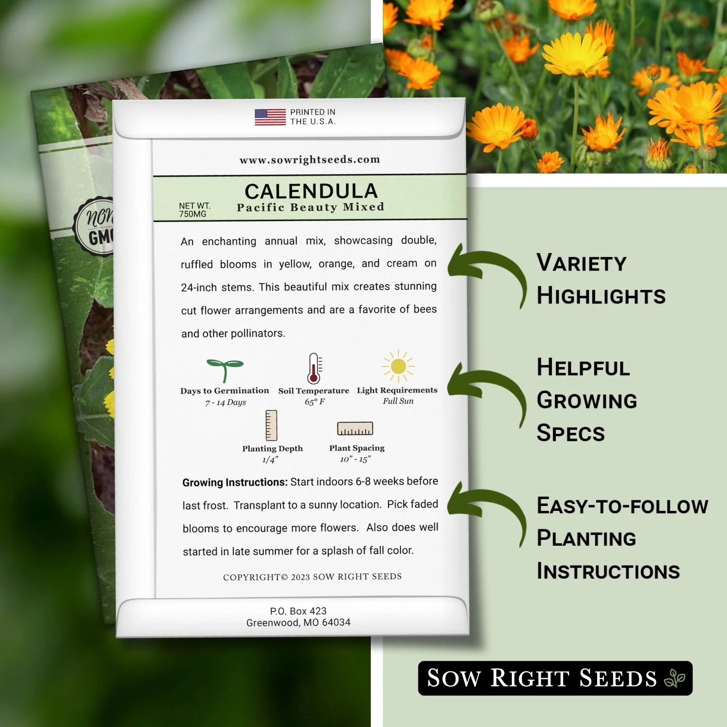 Pacific Beauty Mixed Calendula