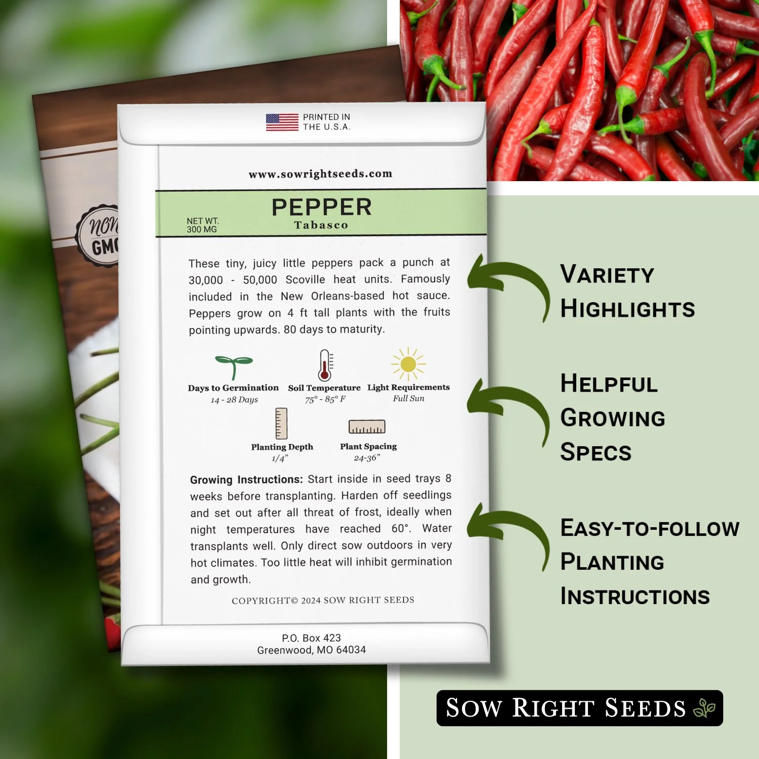 Tabasco Pepper Seeds