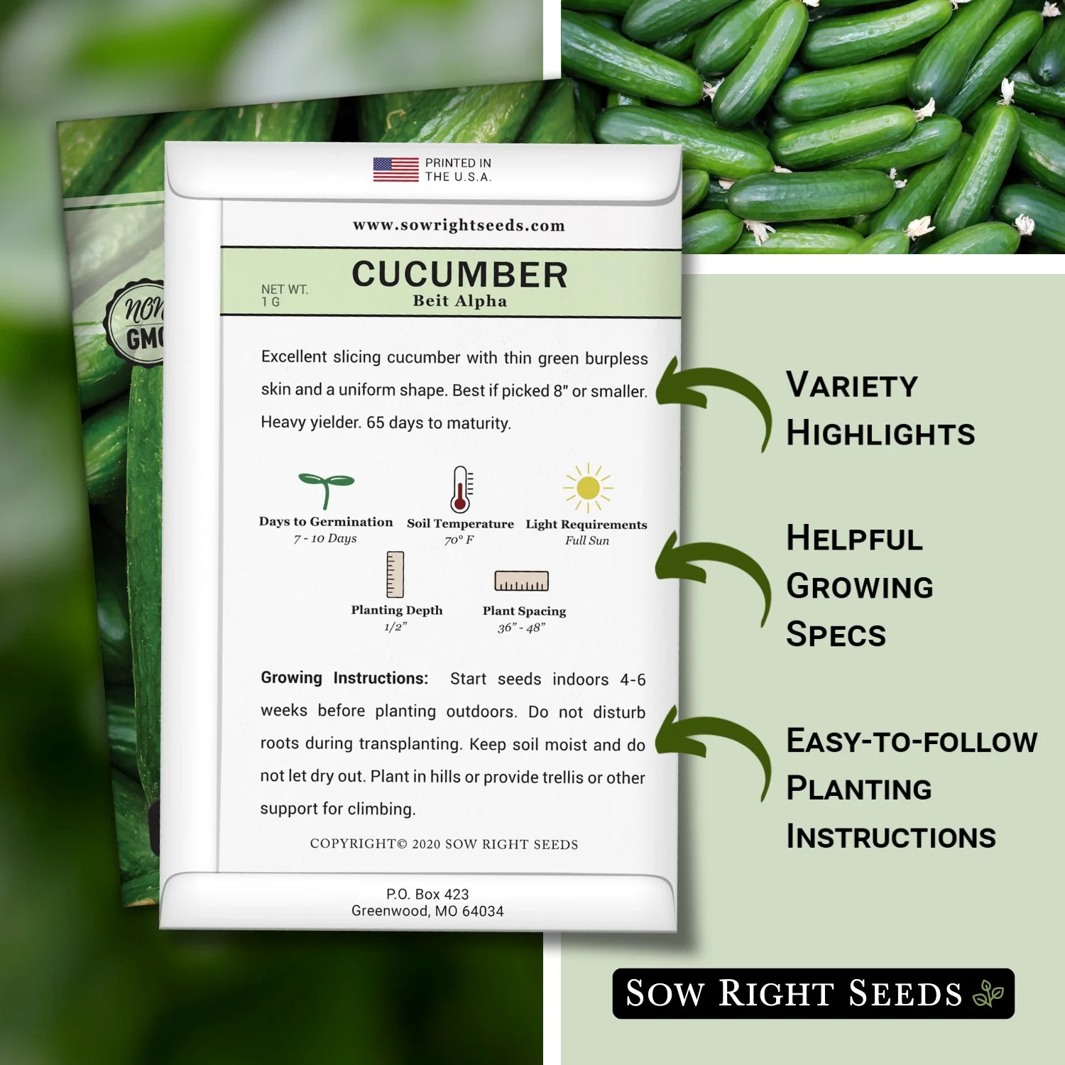 Beit Alpha Cucumber Seeds