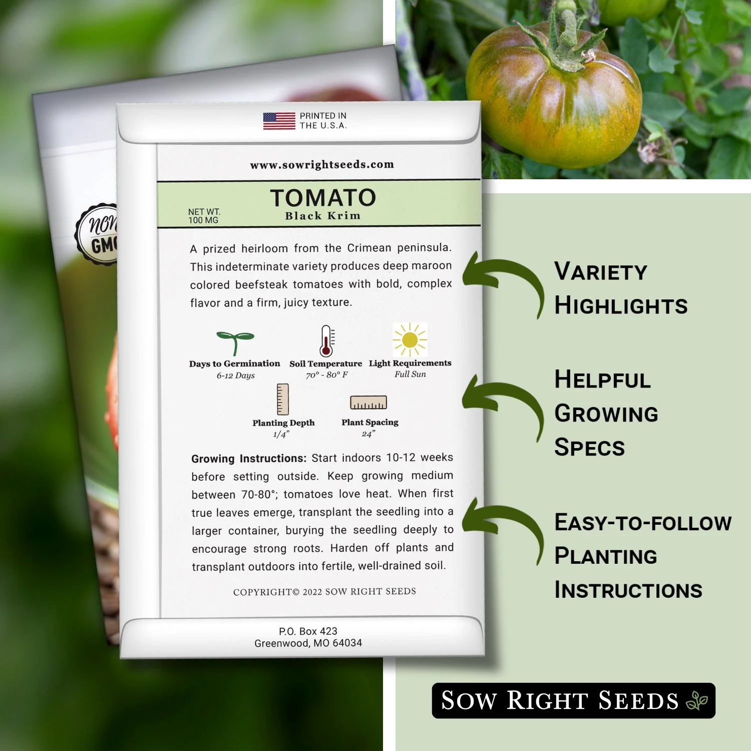 Black Krim Tomato Seeds