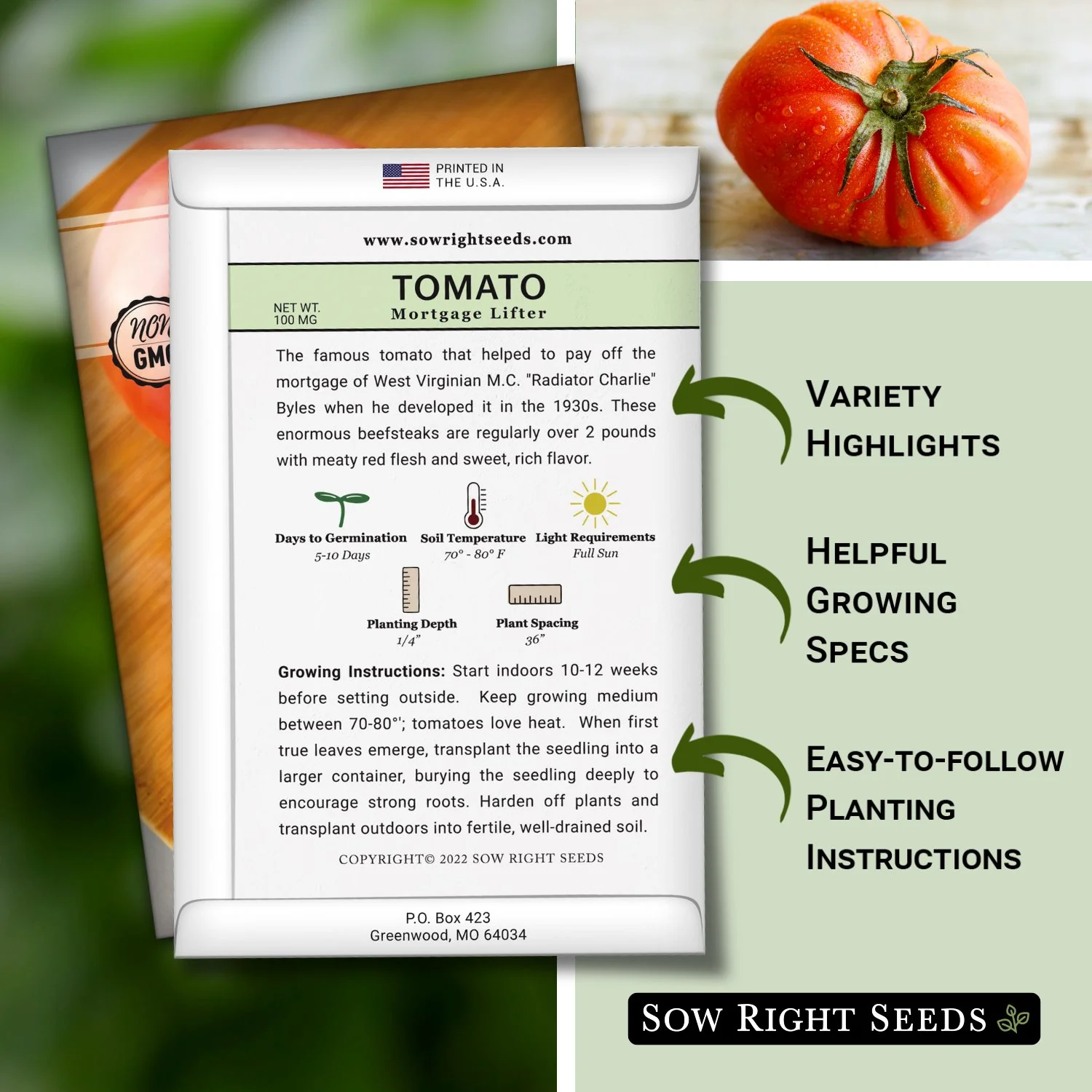 Mortgage Lifter Tomato Seeds