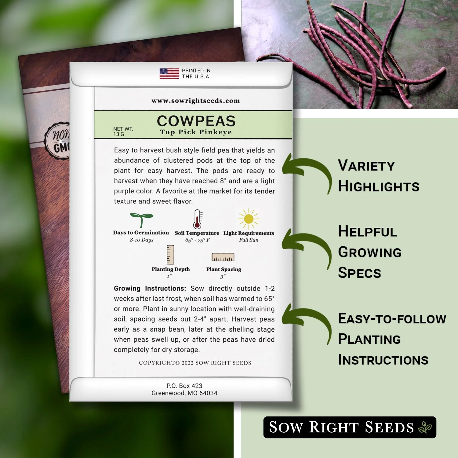 Top Pick Pinkeye Cowpea