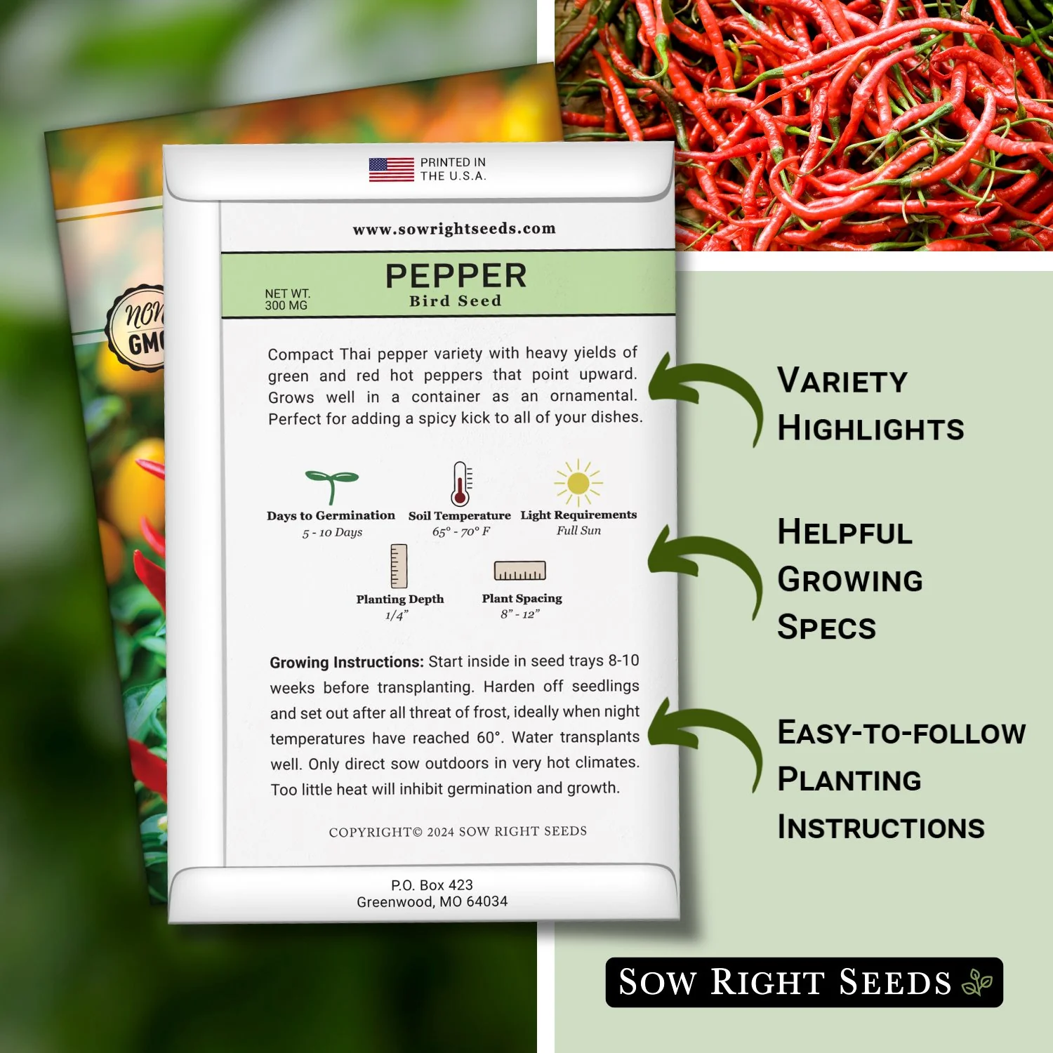 Bird Seed Thai Pepper Seeds