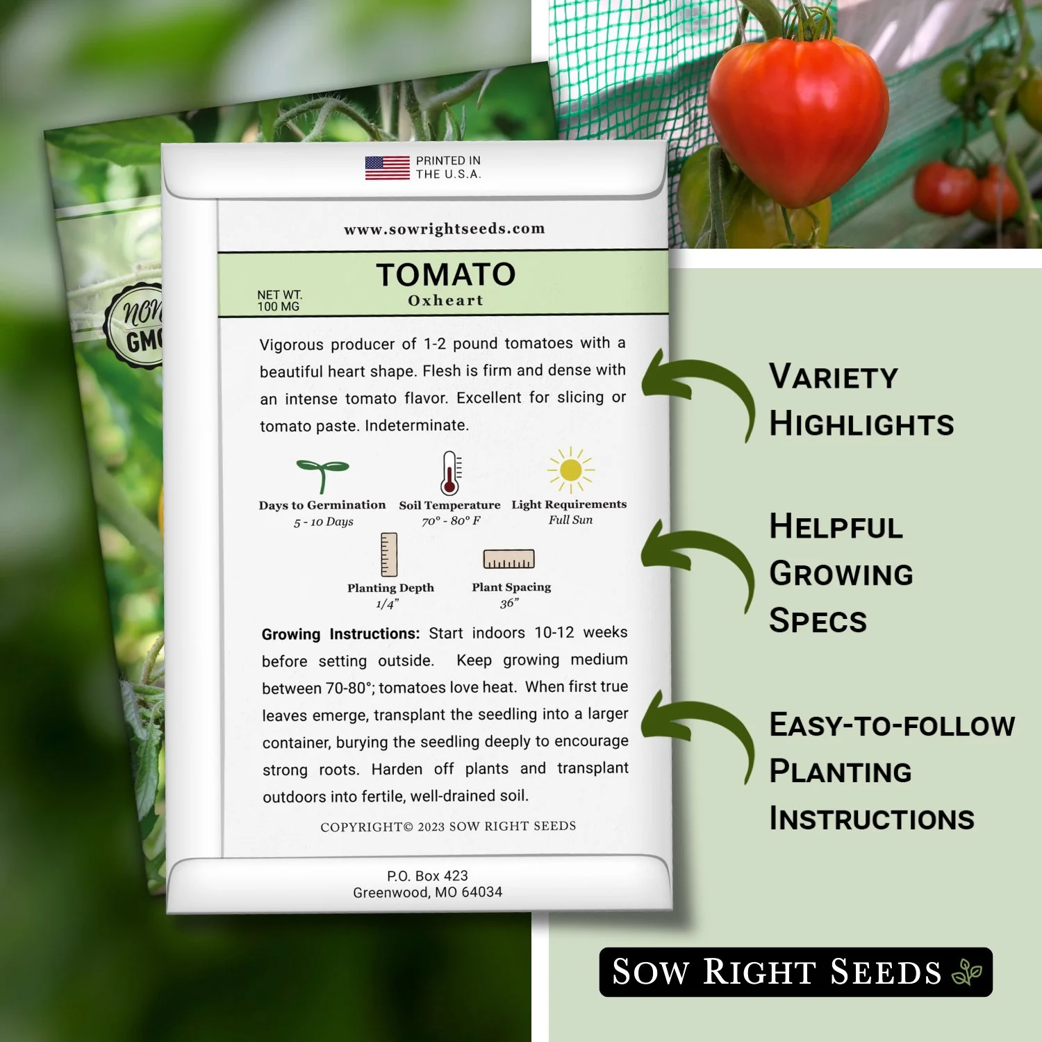 Pink Oxheart Tomato Seeds