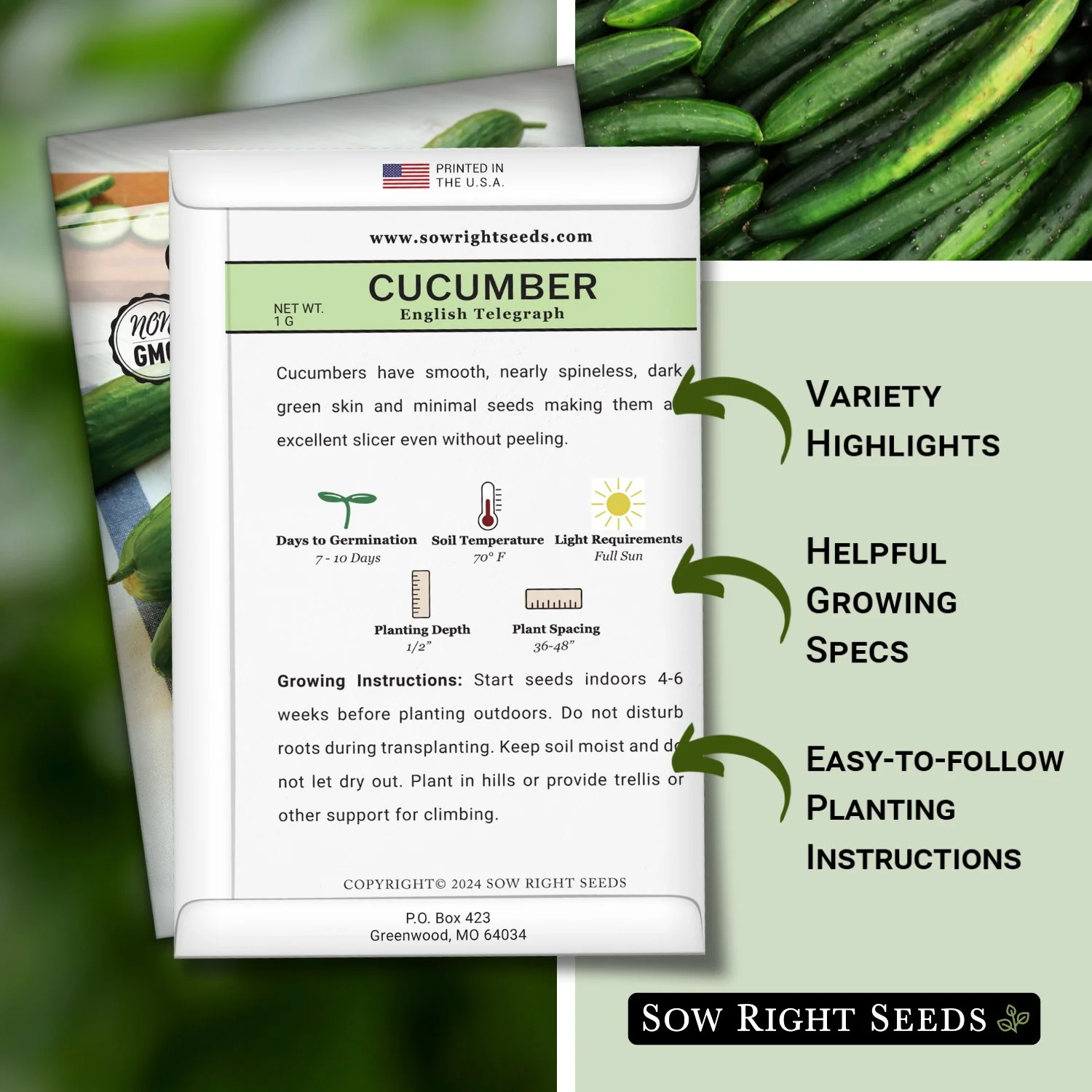 English Telegraph Cucumber Seeds