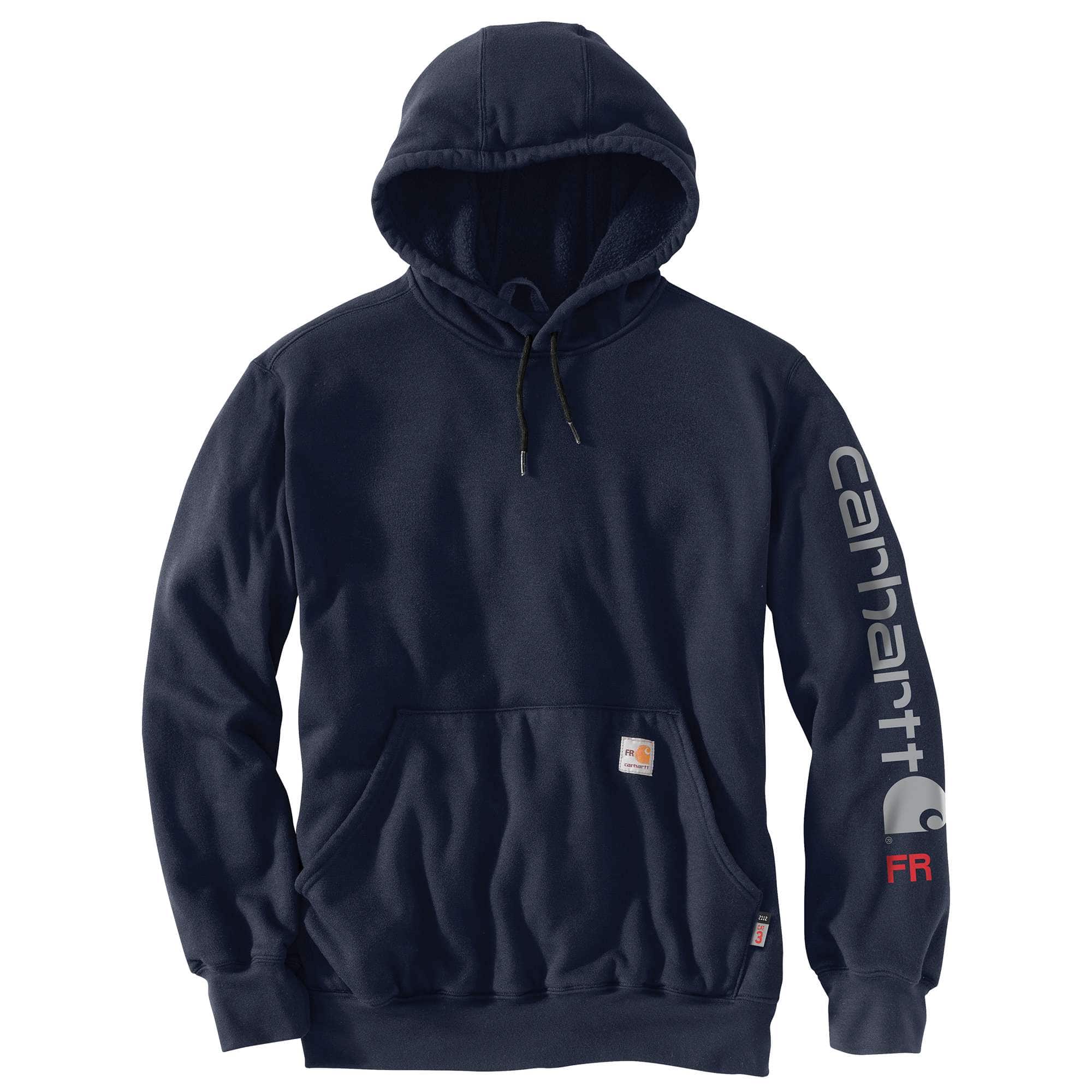 Flame-Resistant Carhartt Force® Loose Fit Midweight Hooded Logo Graphic Hoodie