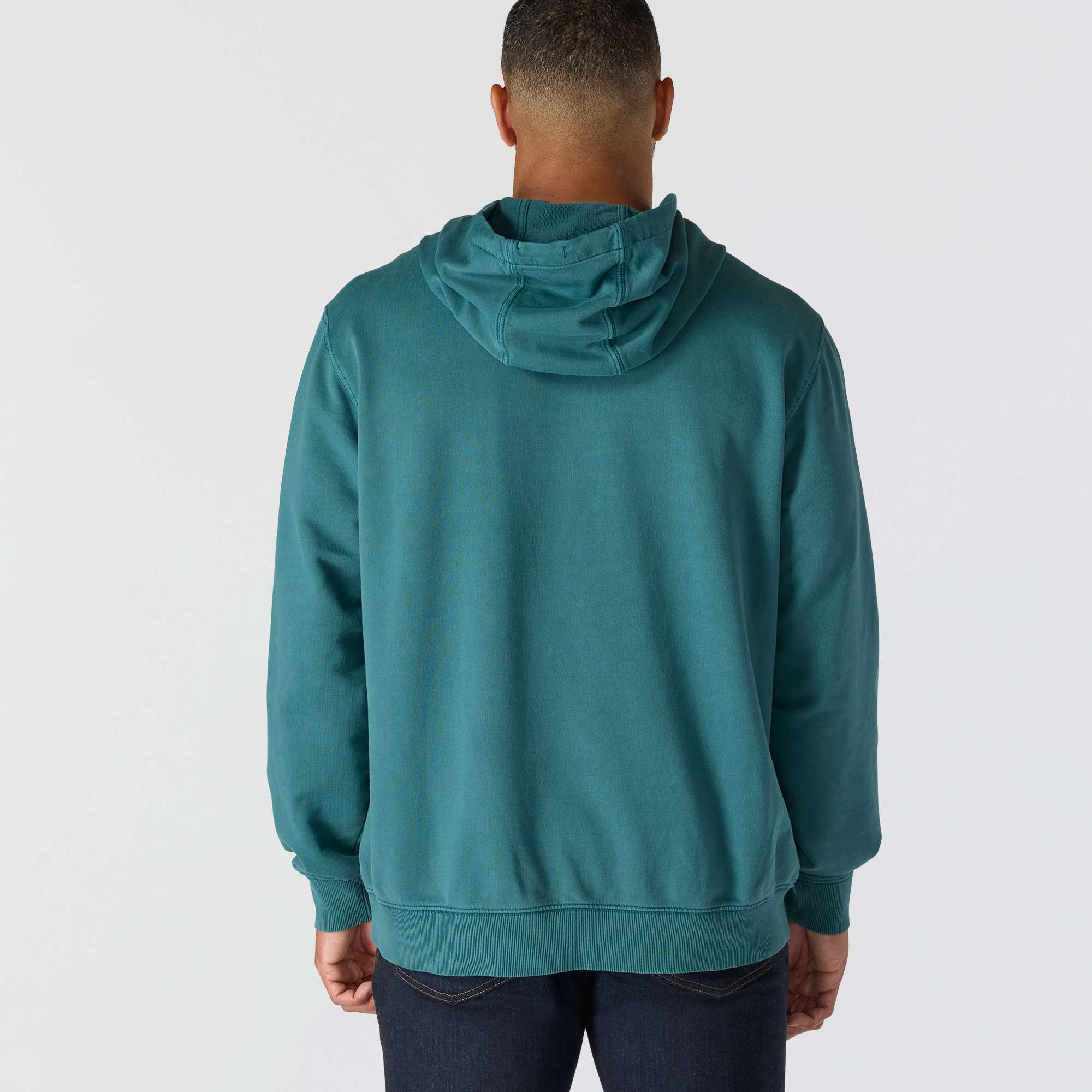 Re-Engineered Relaxed Fit Midweight Garment Dyed French Terry Graphic Sweatshirt