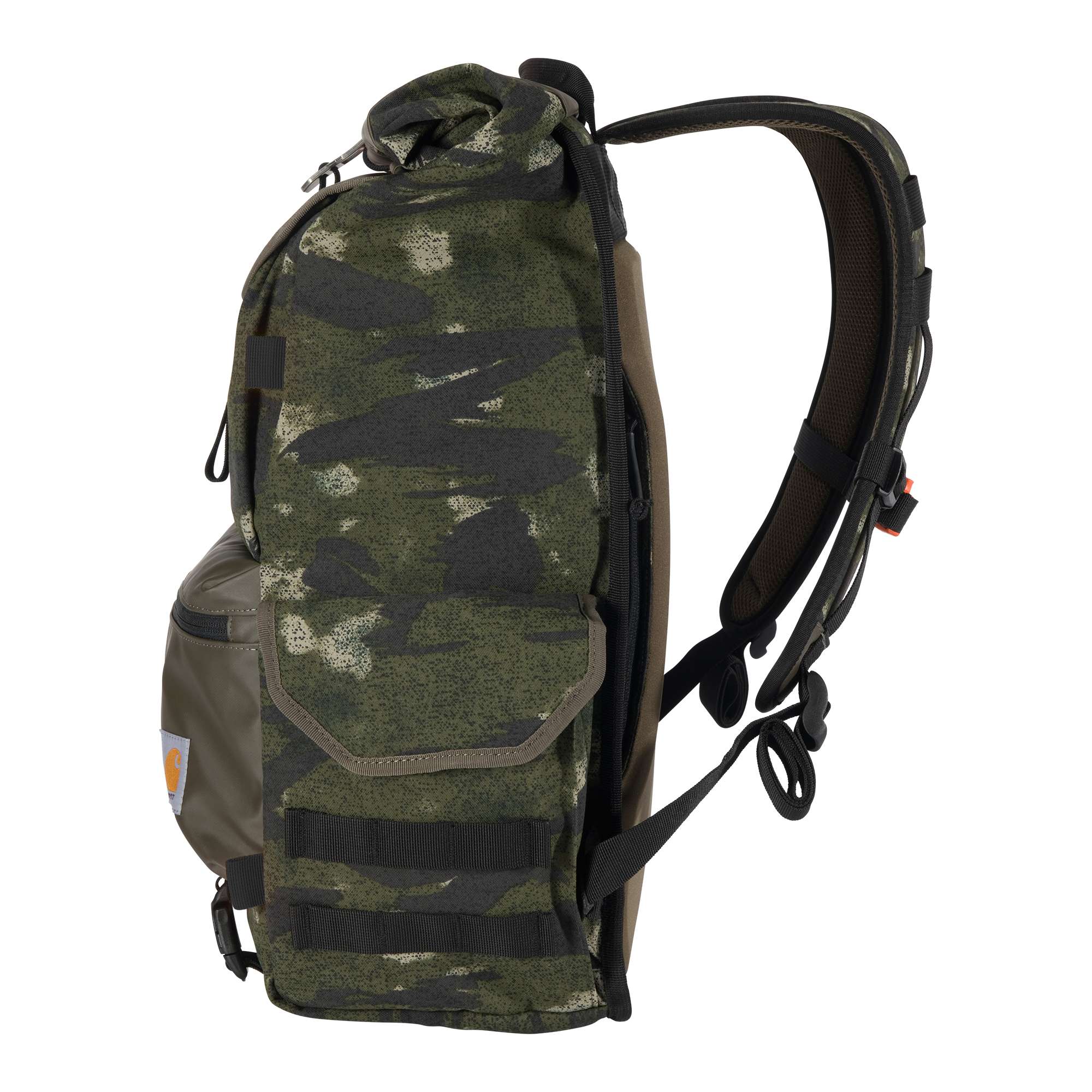 40L Nylon Roll-Top Backpack