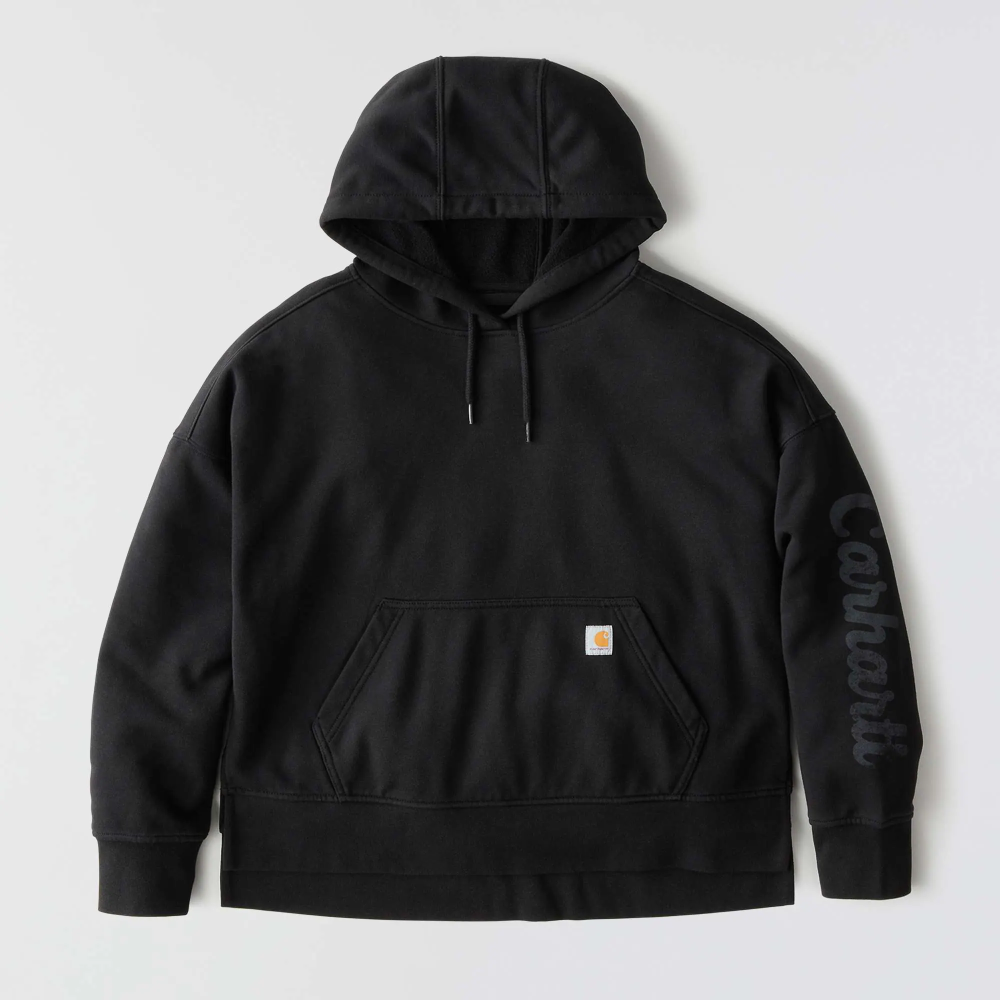 Women's Oversized-Fit Midweight Hooded Heart Graphic Sweatshirt