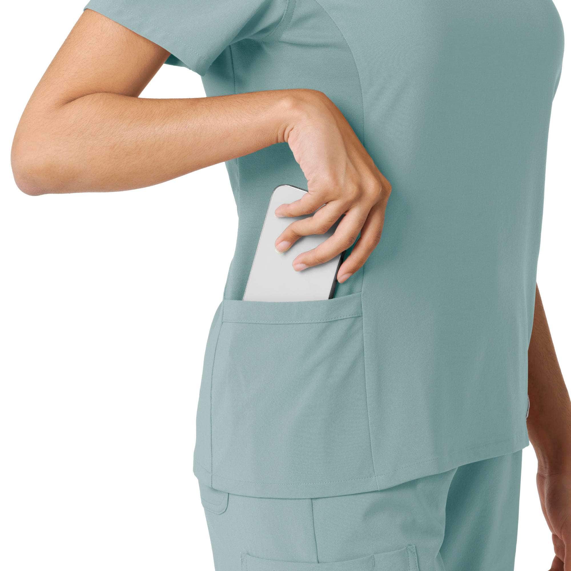 Women's Force Cross-Flex Knit Panel Scrub Top