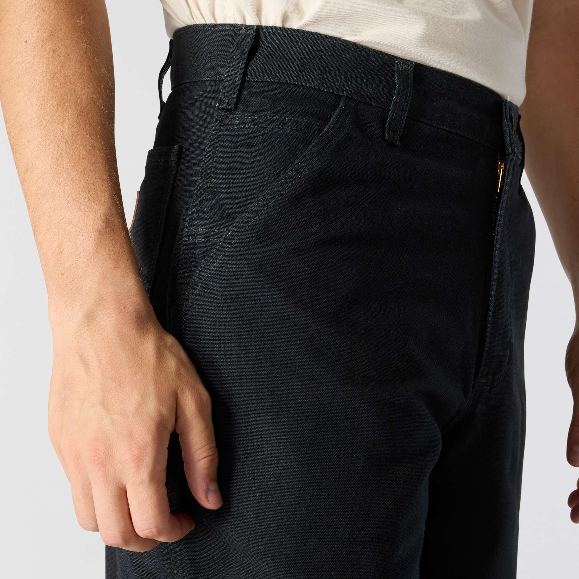 Loose Straight Washed Duck Dungaree