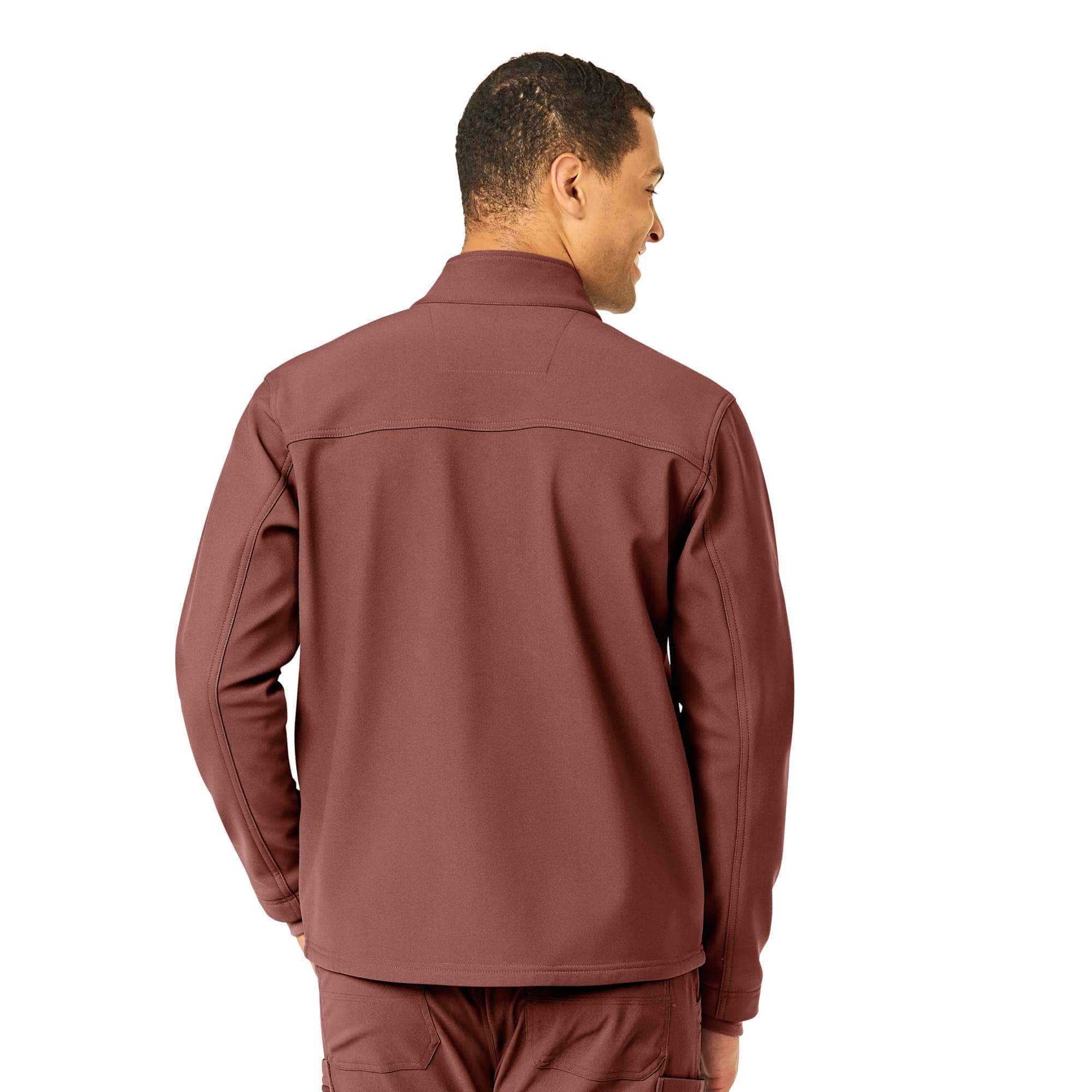 Rugged Flex® Peak Bonded Fleece Scrub Jacket