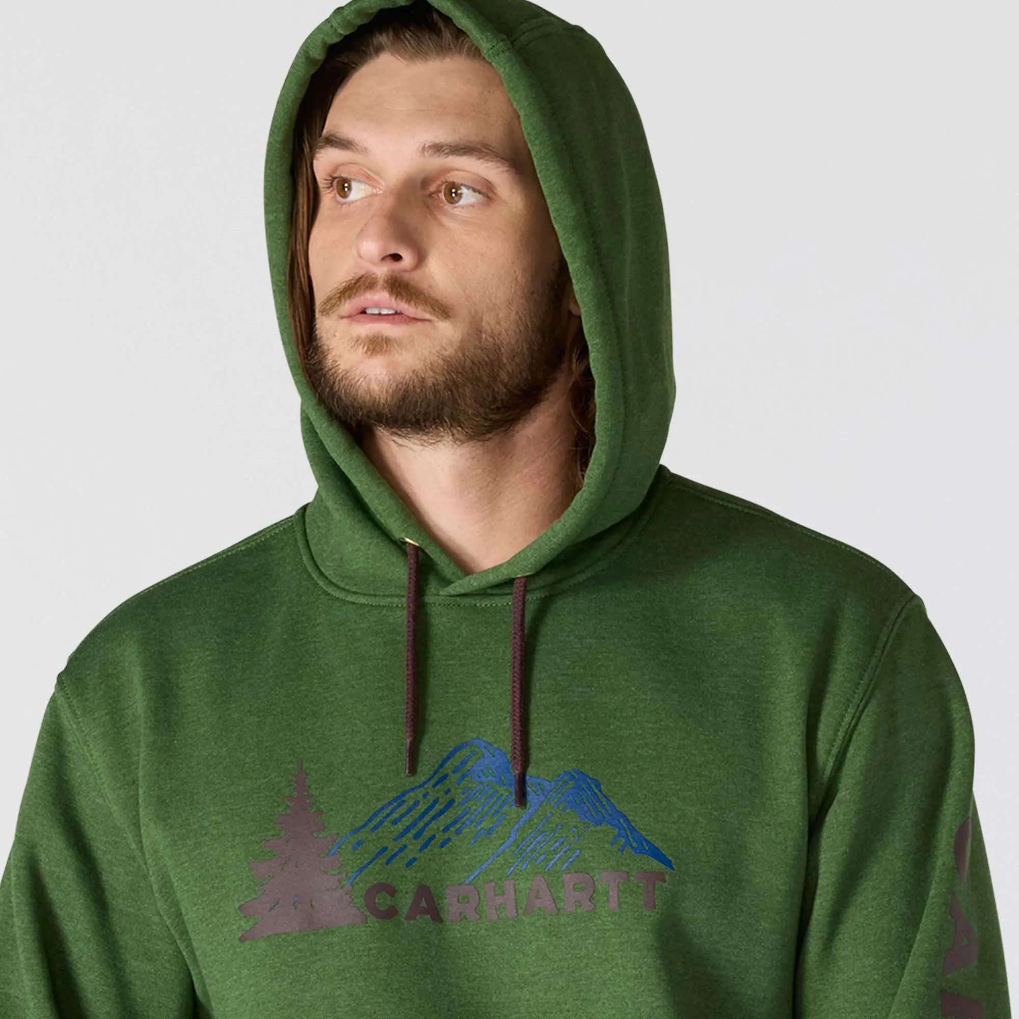 Loose Fit Midweight Mountain Graphic Sweatshirt