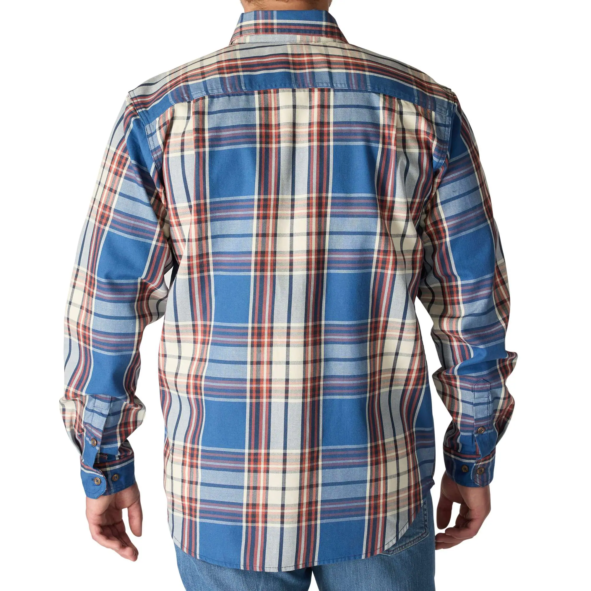 Flame Resistant Force Rugged Flex® Loose Fit Twill Long-Sleeve Plaid Shirt