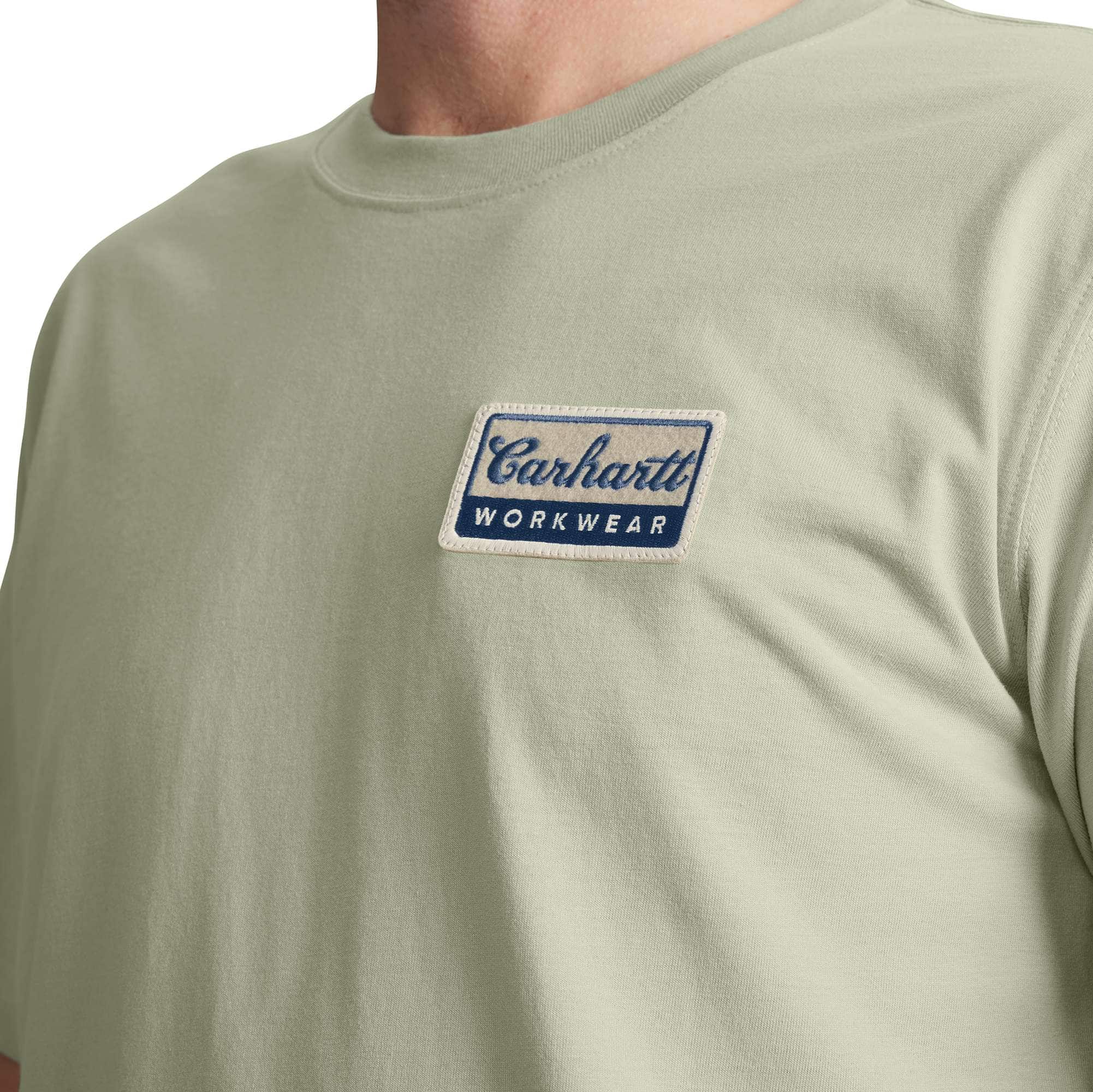 Relaxed Fit Lightweight Short-Sleeve Script Patch T-Shirt