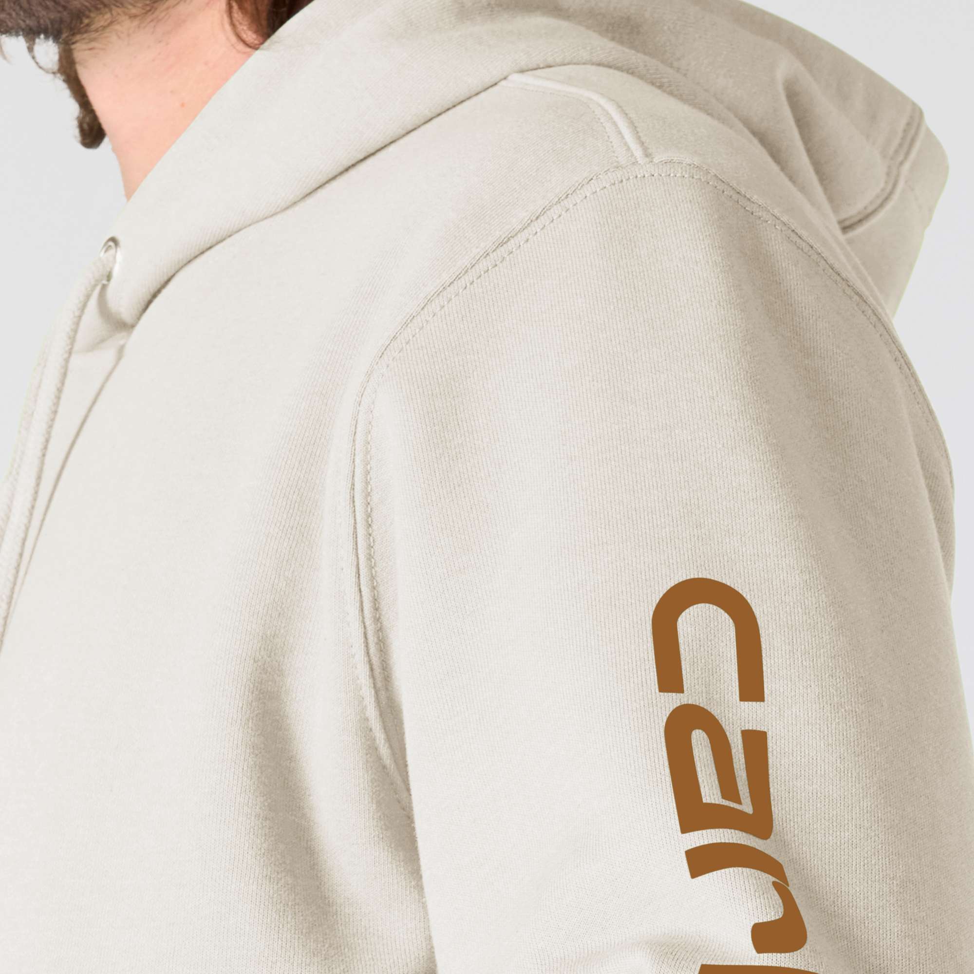 Loose Fit Midweight Logo Sleeve Graphic Hoodie