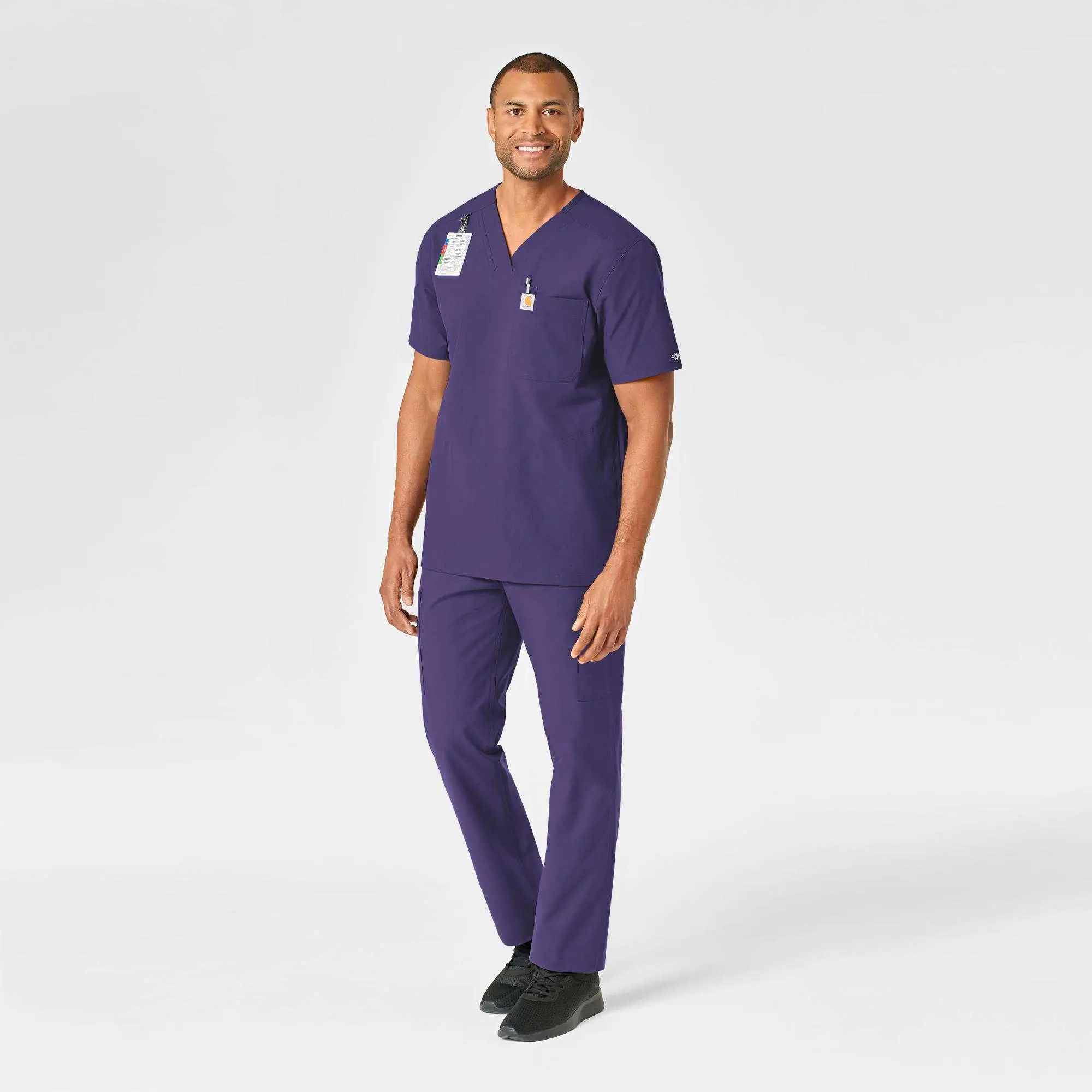 Force Essentials V-Neck Shirttail Scrub Top