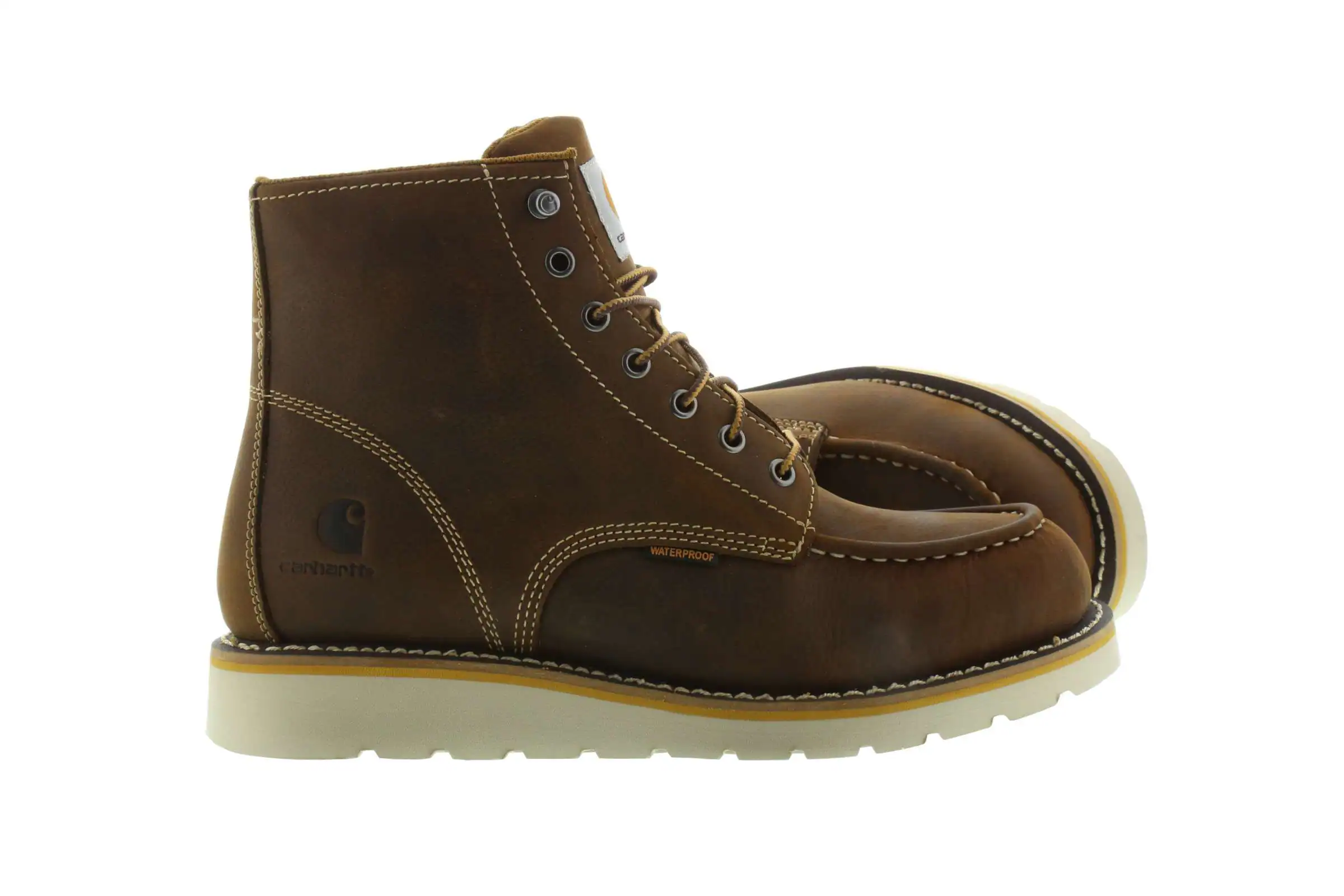 Waterproof 6" Moc Toe Wedge Boot