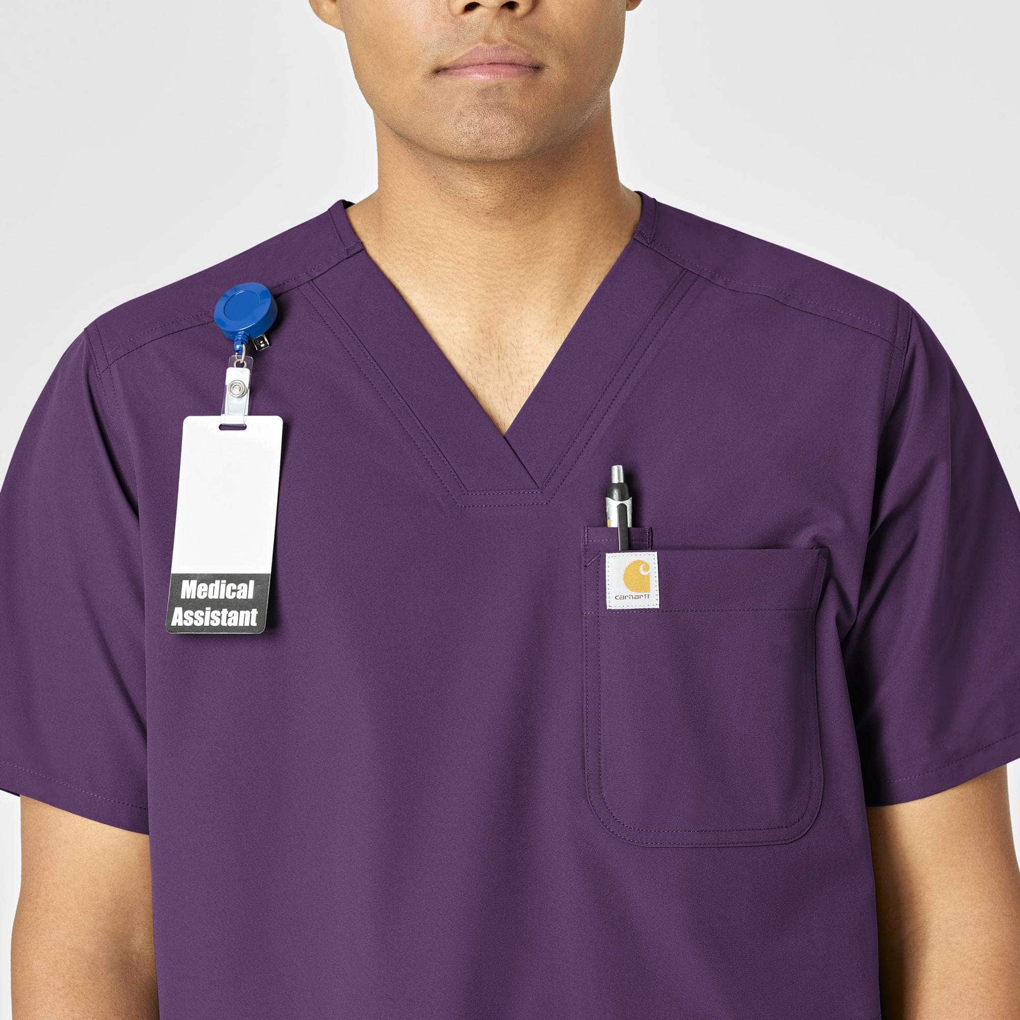 Force Essentials V-Neck Shirttail Scrub Top