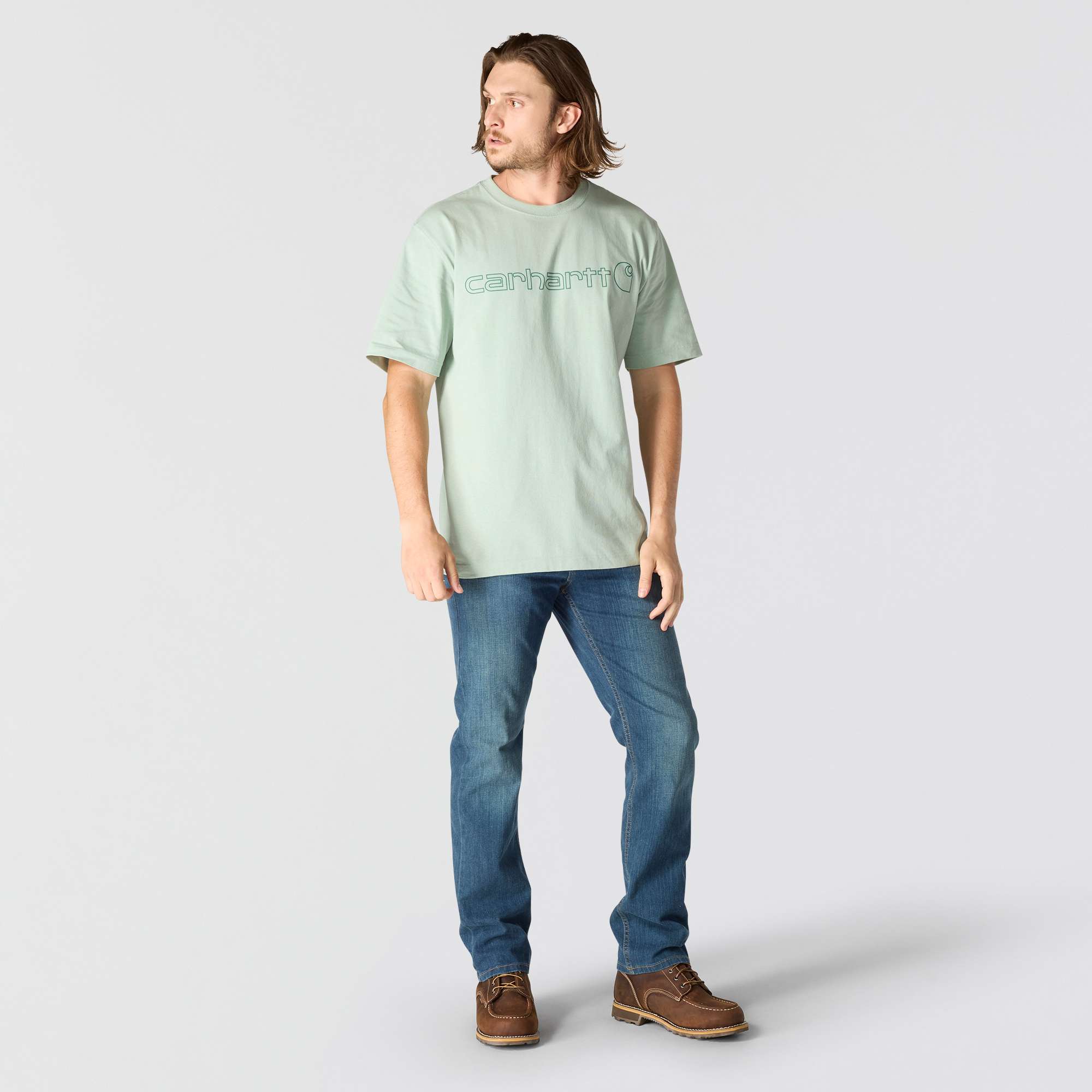 Loose Fit Heavyweight Short-Sleeve Logo Graphic T-Shirt